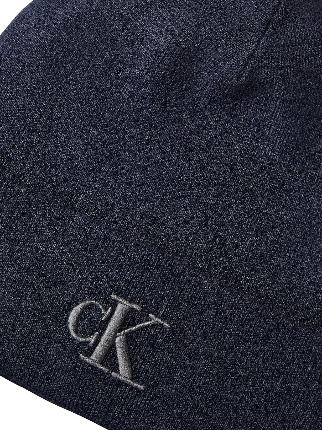 Image 3 of 3 of Calvin Klein Signature Logo Beanie - Blue