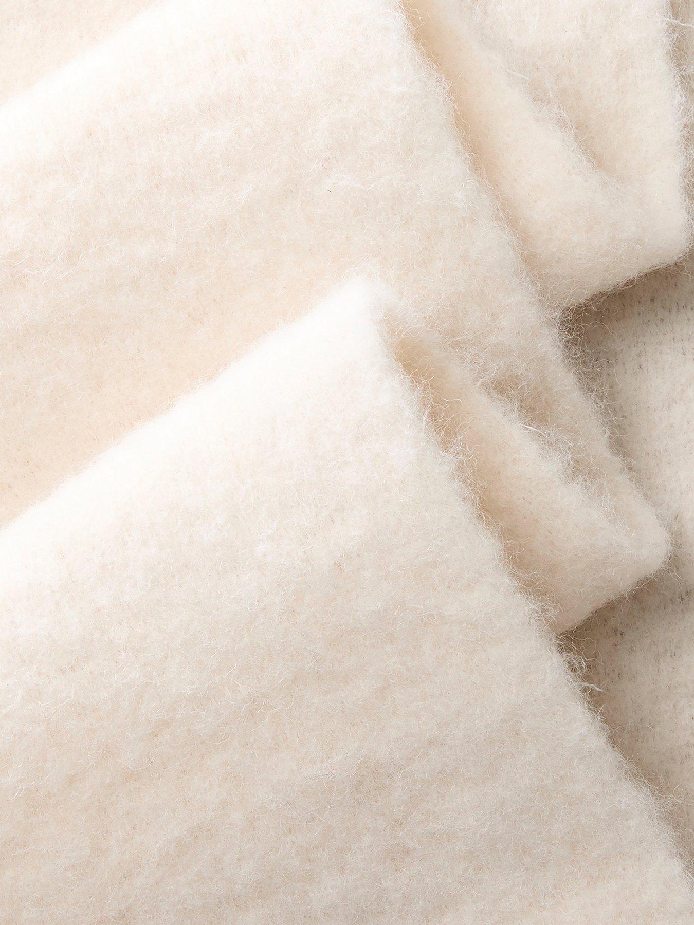 Image 3 of 3 of Calvin Klein Womens Brushed Solid Hardware Scarf - Beige