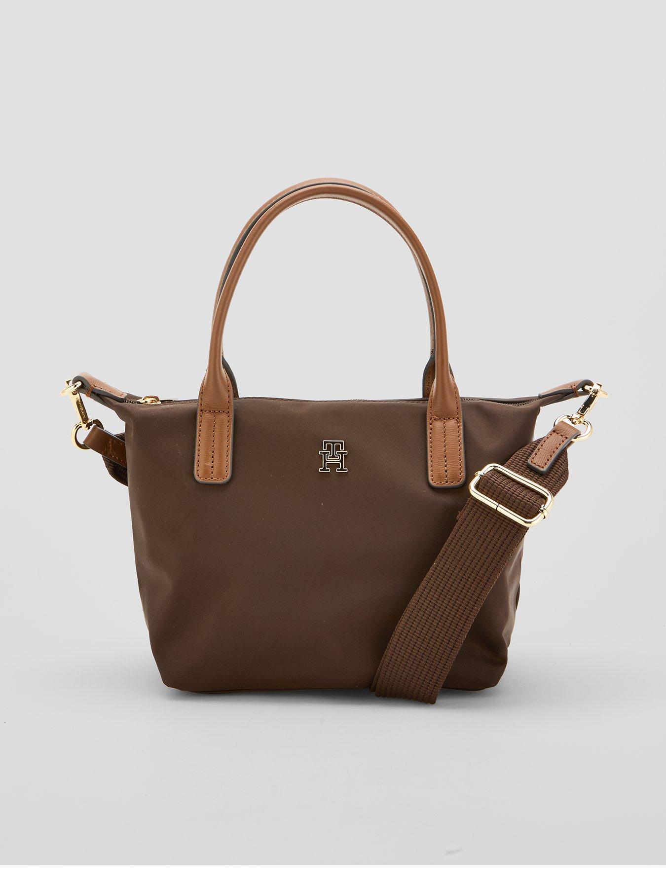 Tommy Hilfiger Popette Mini Tote Bag- Brown