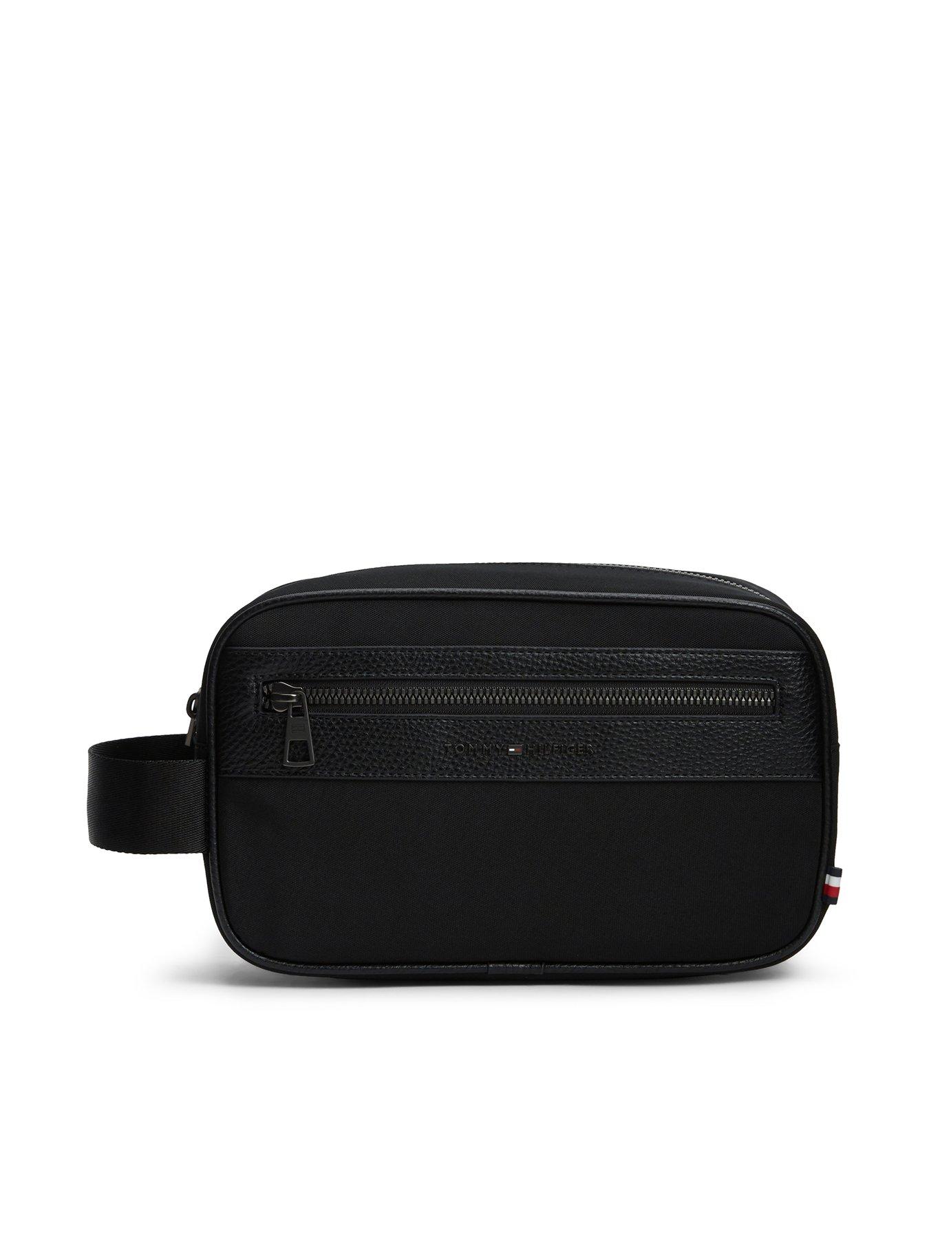 Tommy Hilfiger Logo Textile Washbag - Black - Image 5