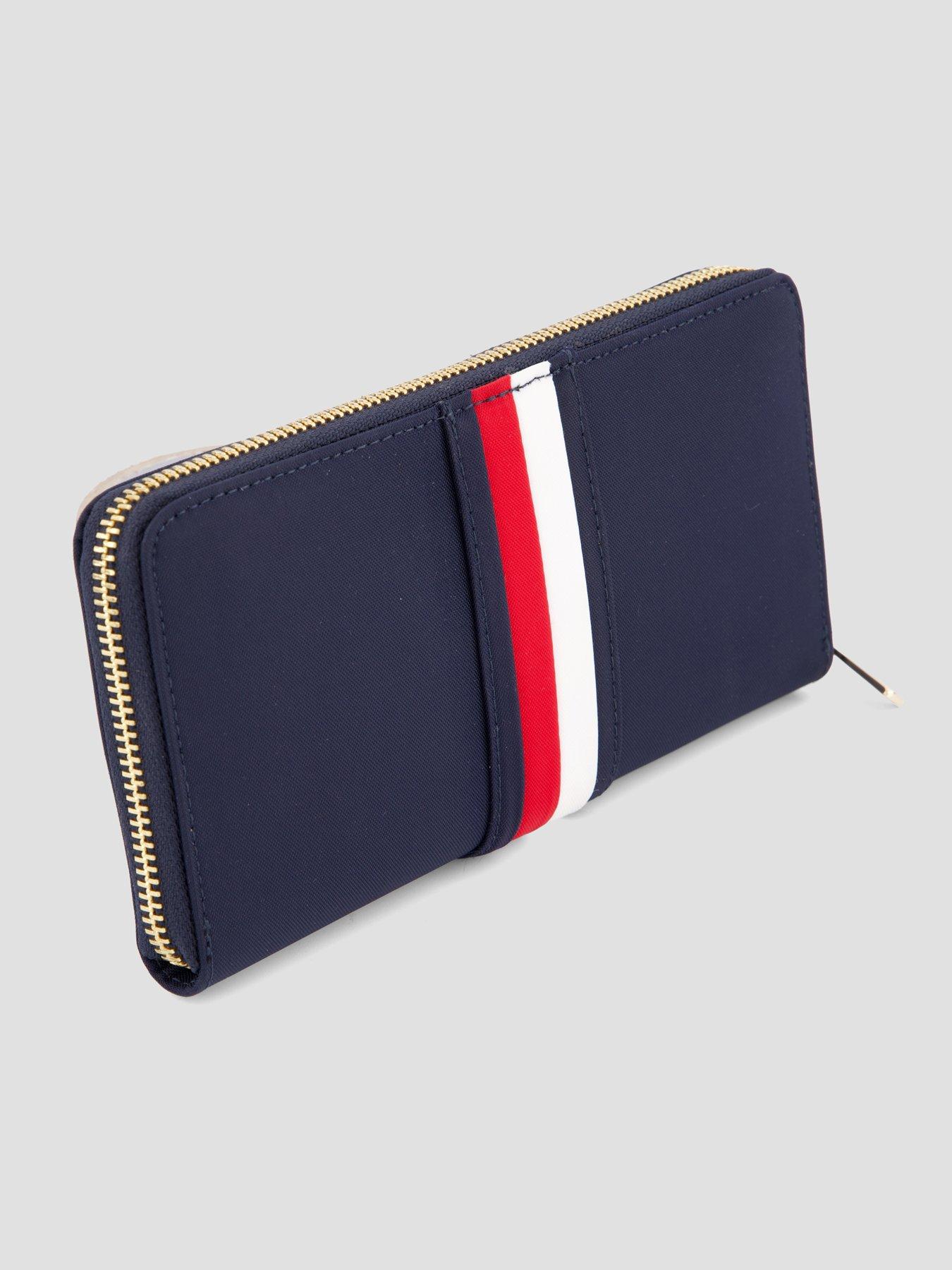 Image 2 of 5 of Tommy Hilfiger Striped Zip Around Wallet - Blue