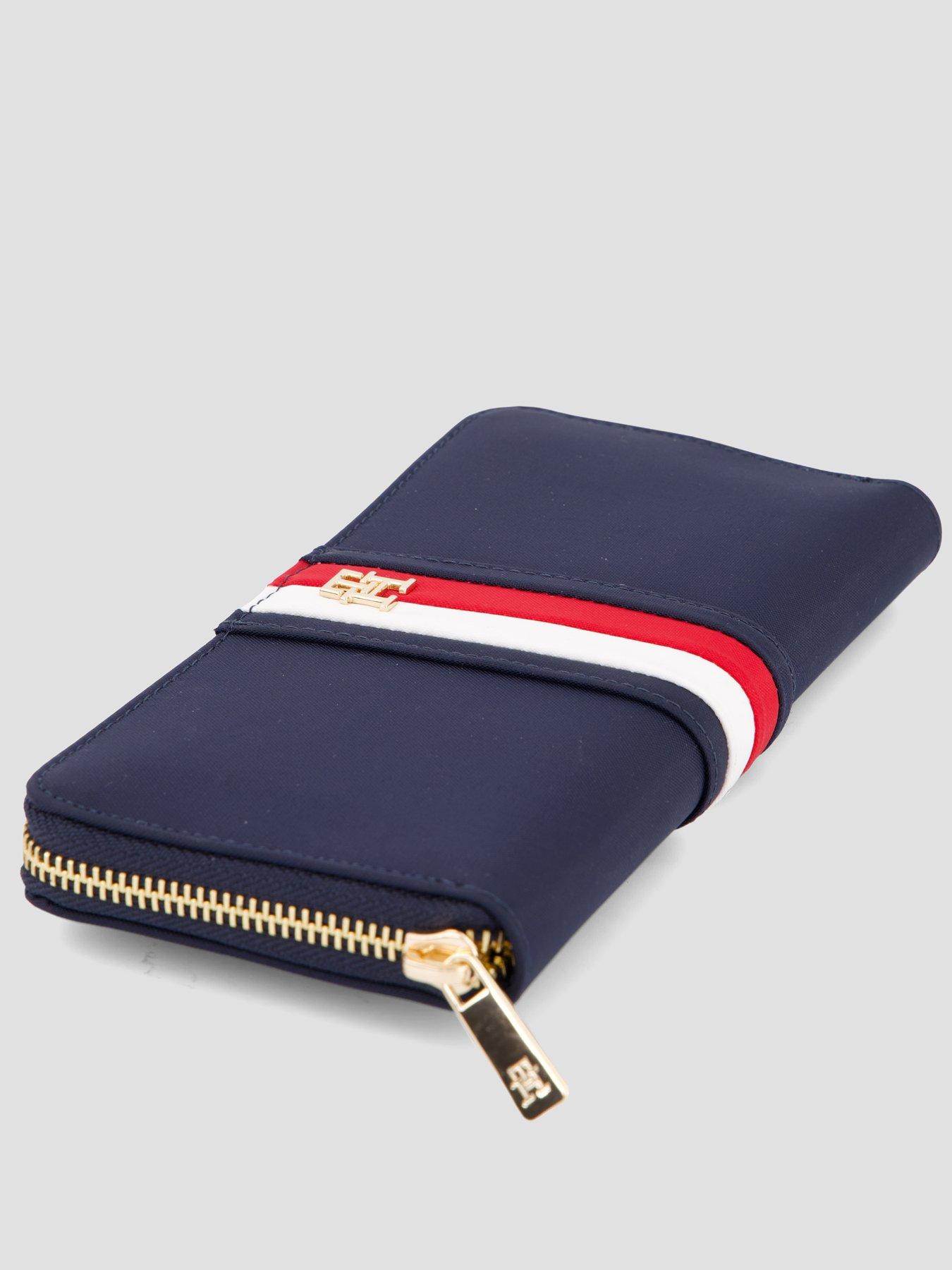 Image 5 of 5 of Tommy Hilfiger Striped Zip Around Wallet - Blue