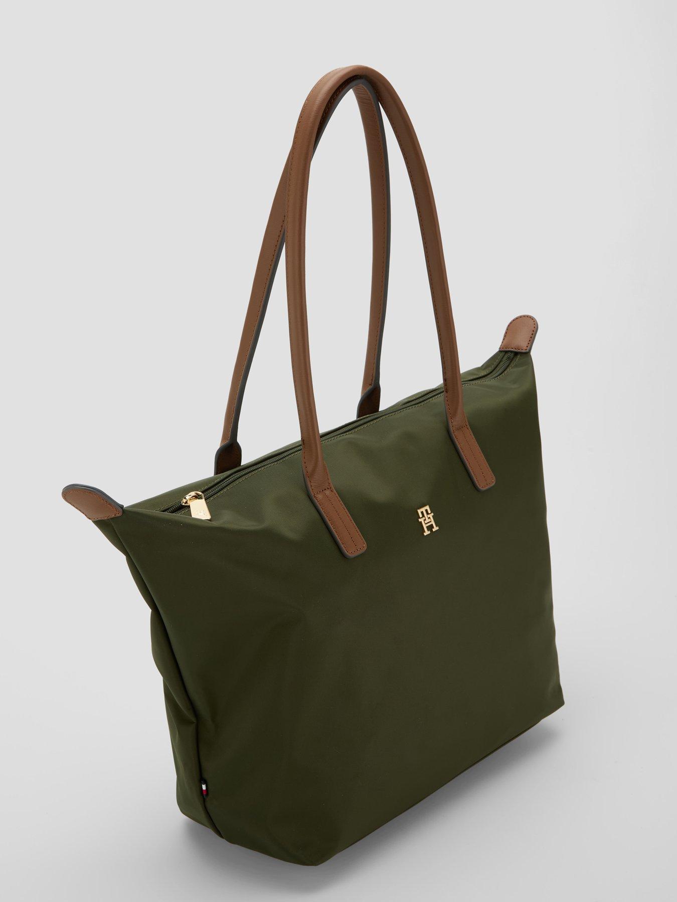 Image 2 of 6 of Tommy Hilfiger Popette Tote Bag - Dark Green