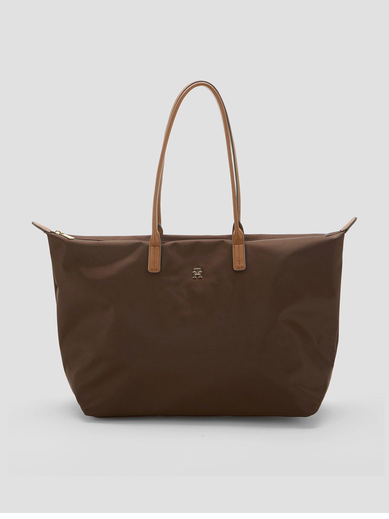 Tommy Hilfiger Popette Contrast Handle Tote Bag, Brown, Women