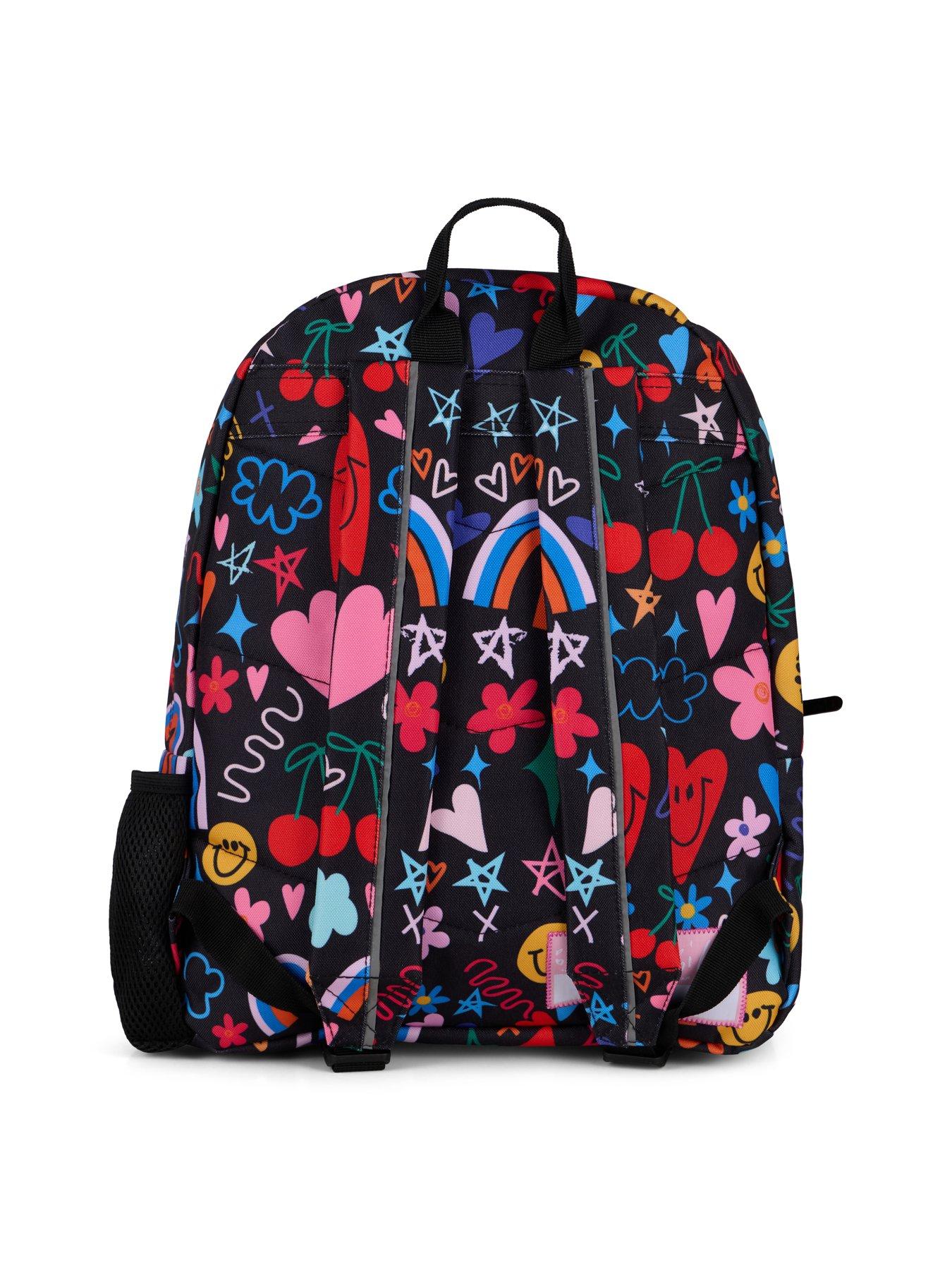 Image 4 of 4 of Hype Hype Black Happy Days Doodle Backpack