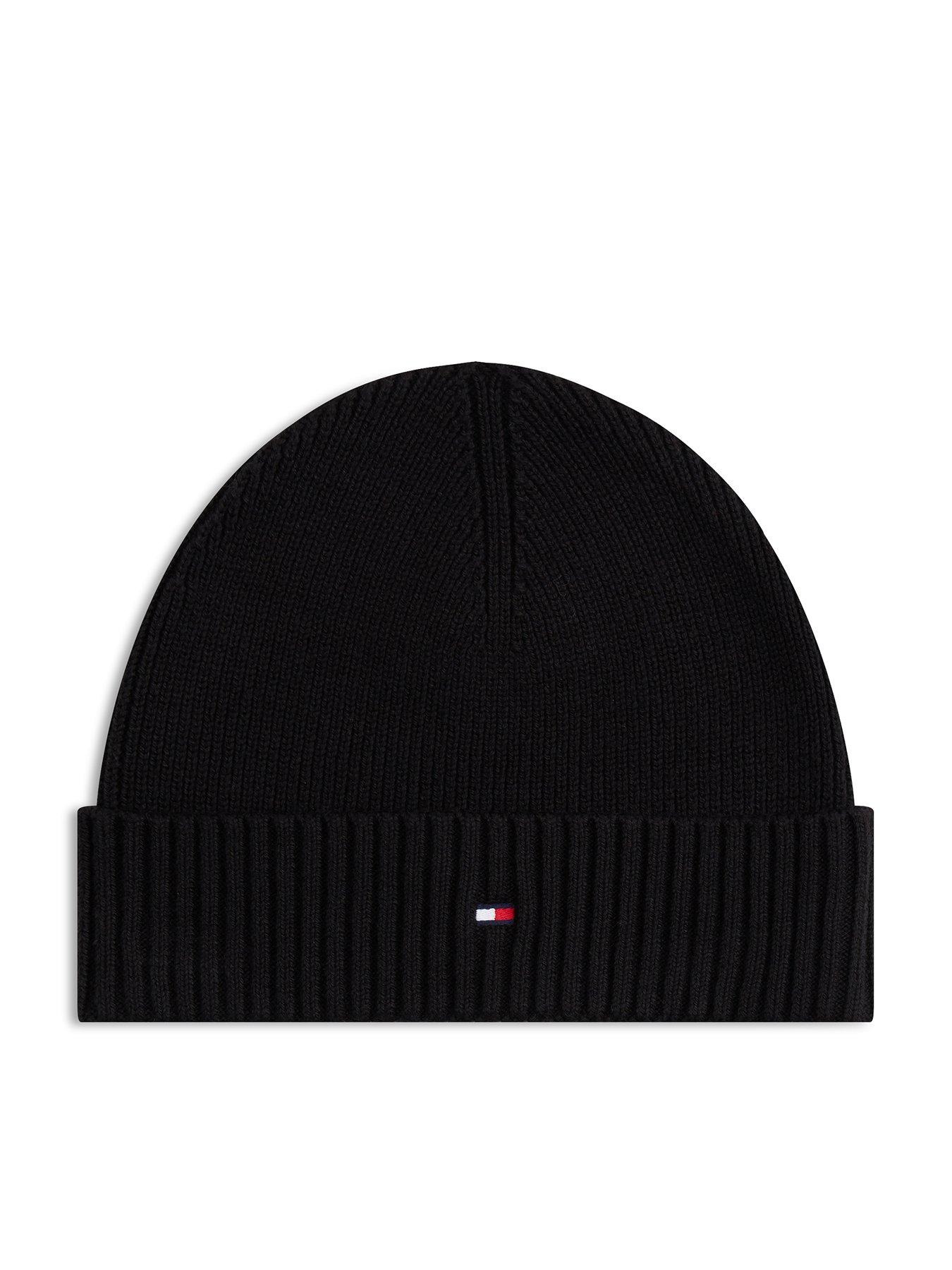 Tommy Hilfiger Flag Embroidery Beanie, Black, Men - Image 2
