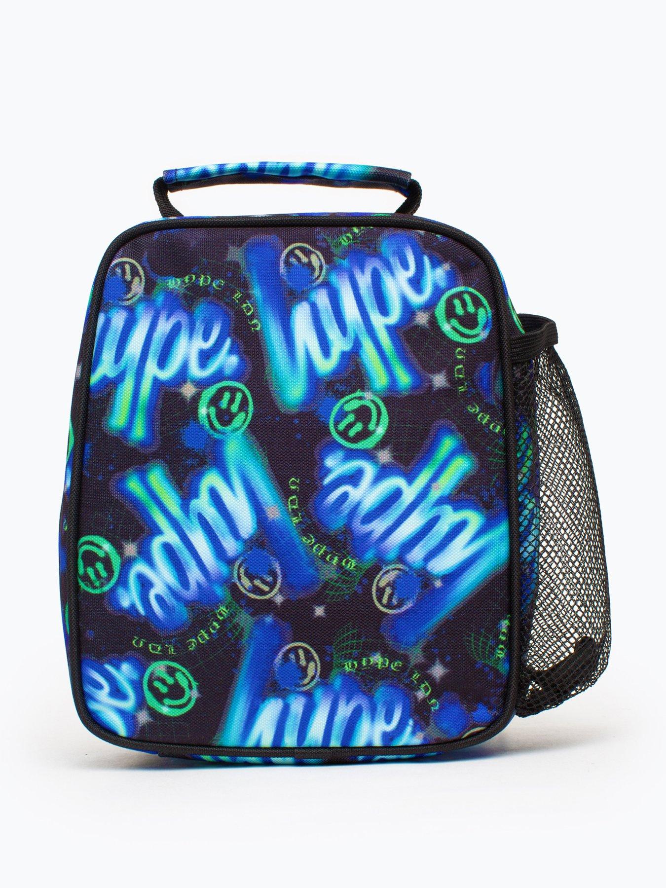Image 2 of 4 of Hype Electric Smile Script Lunch Box - Blue