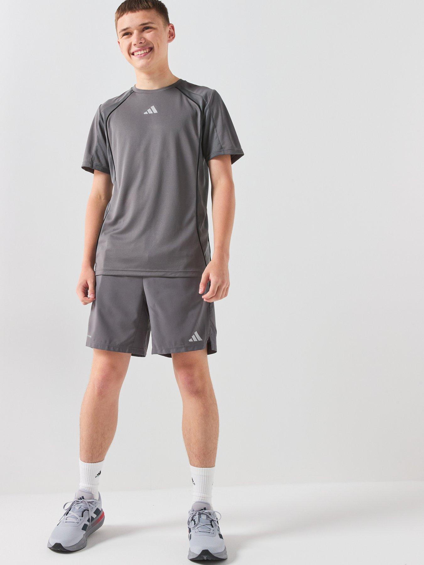Image 3 of 6 of adidas Junior Boys Tech Apparel Shorts - Dark Grey