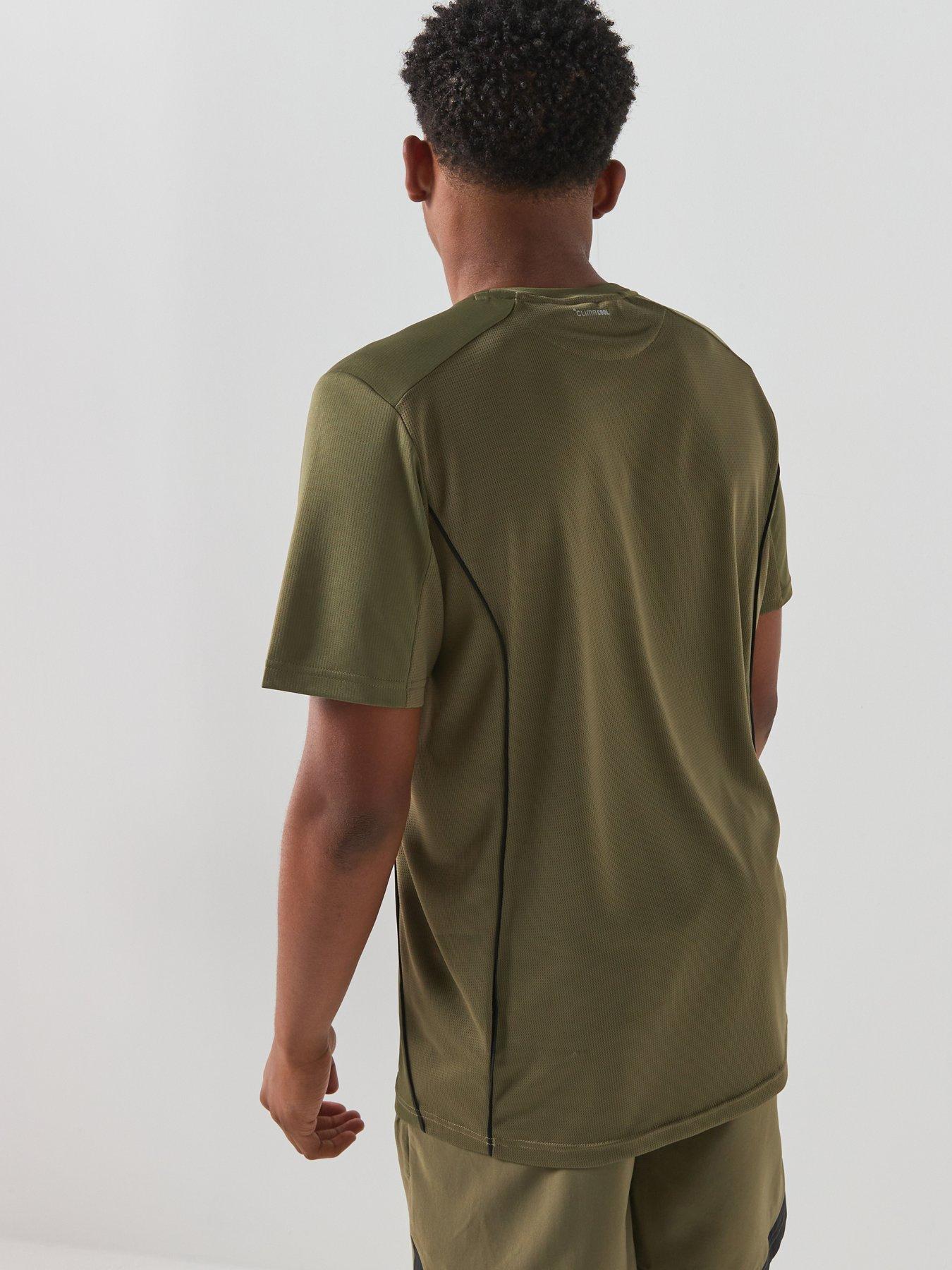 Image 2 of 6 of adidas Junior Boys Tech Apparel T-Shirt - Green