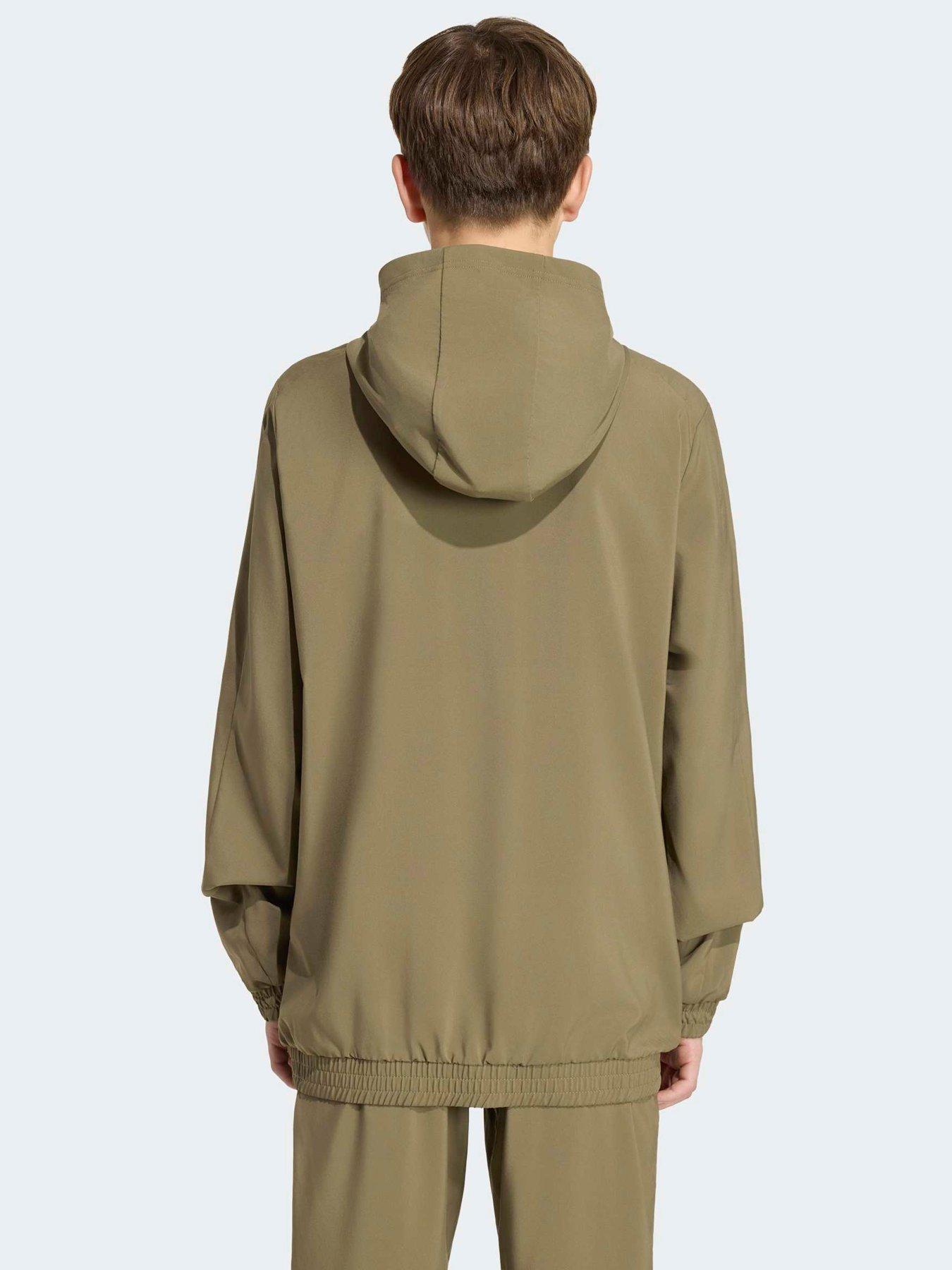 Image 2 of 5 of adidas Junior Boys Tech Apparel Zip Jacket - Green