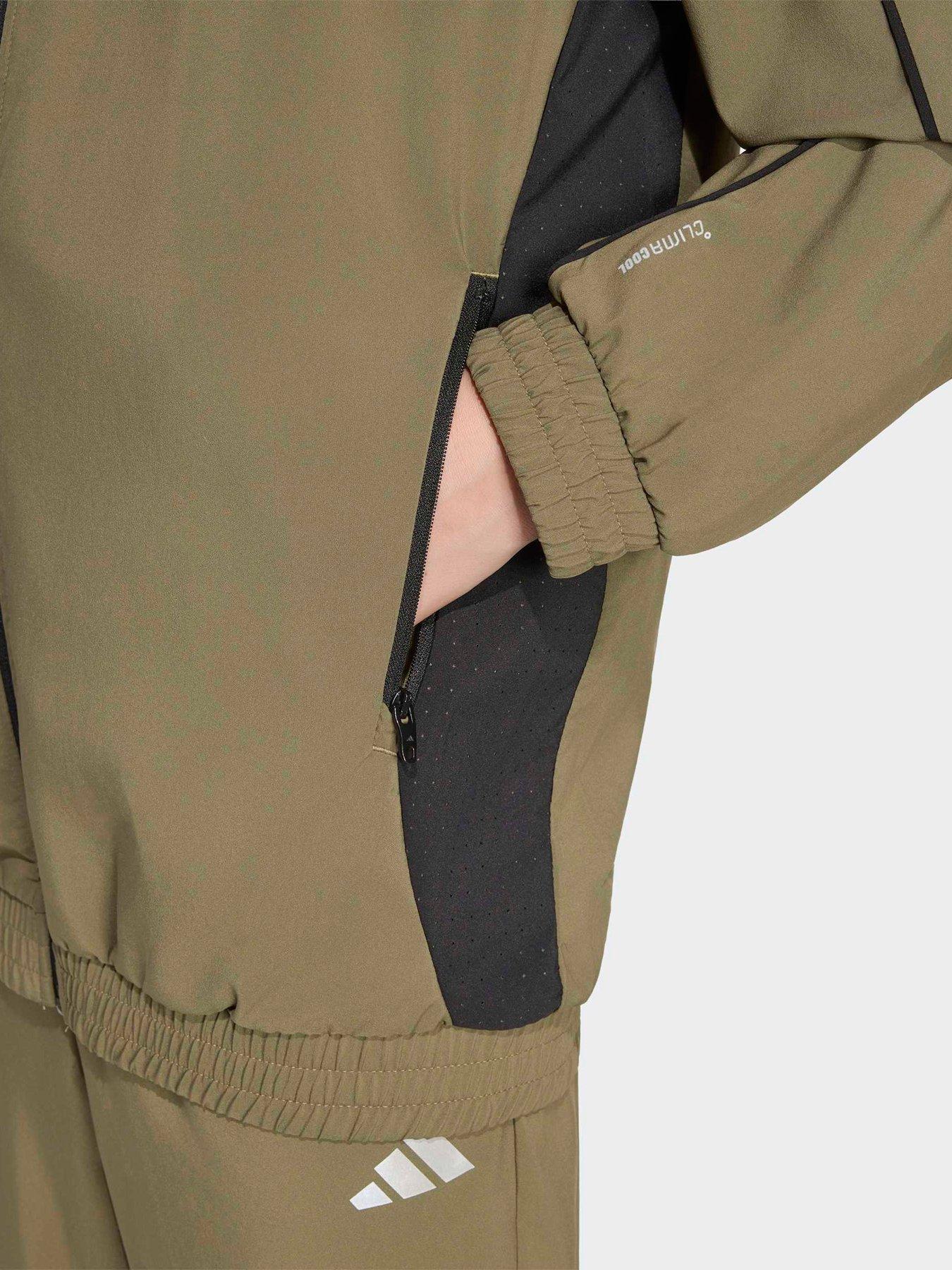 Image 5 of 5 of adidas Junior Boys Tech Apparel Zip Jacket - Green