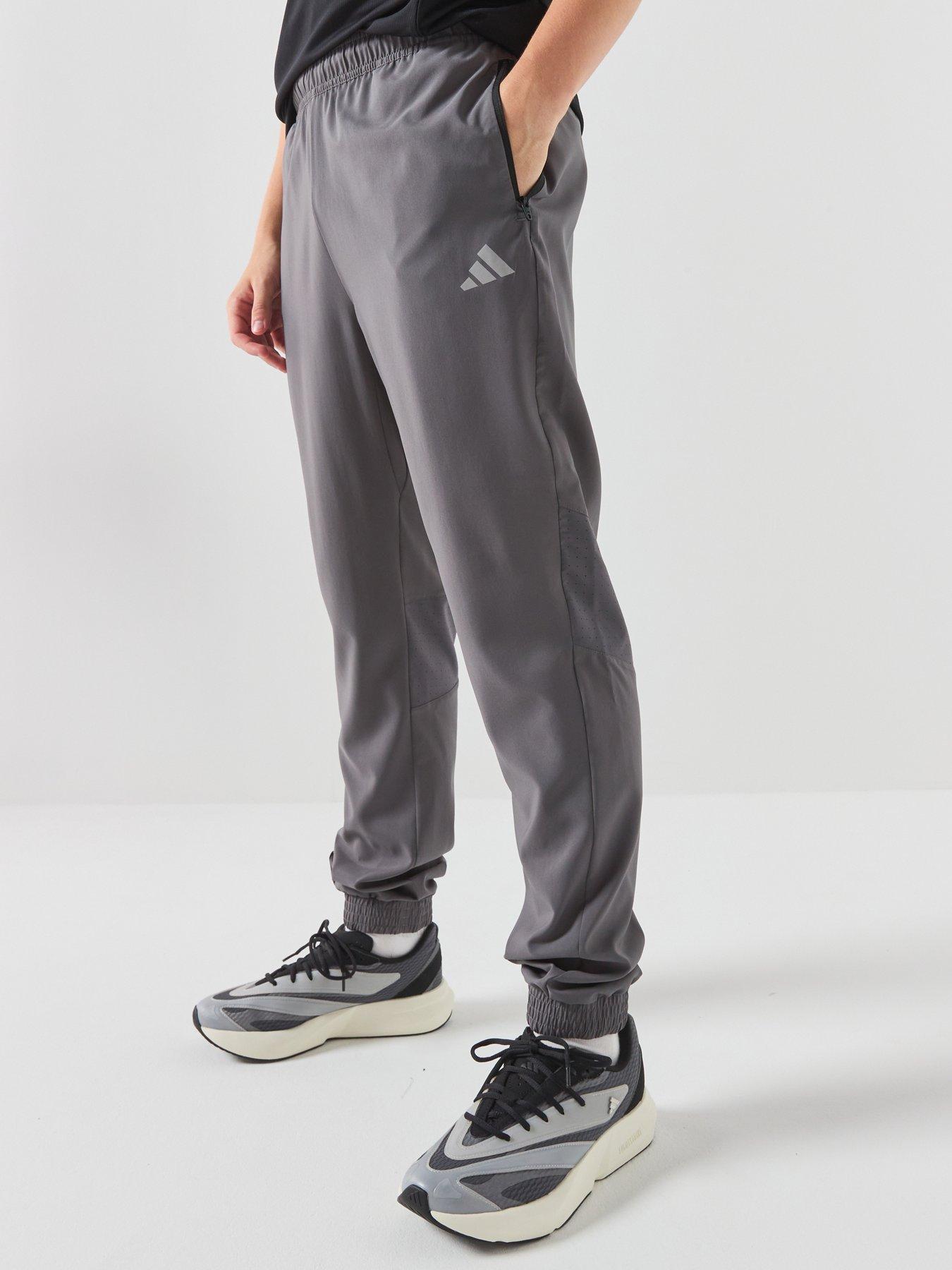 Image 1 of 6 of adidas Junior Boys Tech Apparel Trousers - Grey