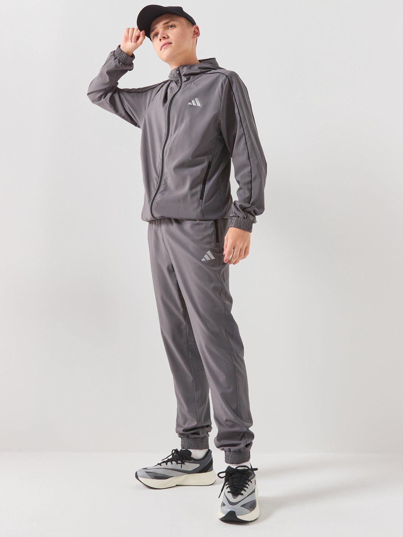 Image 4 of 6 of adidas Junior Boys Tech Apparel Trousers - Grey