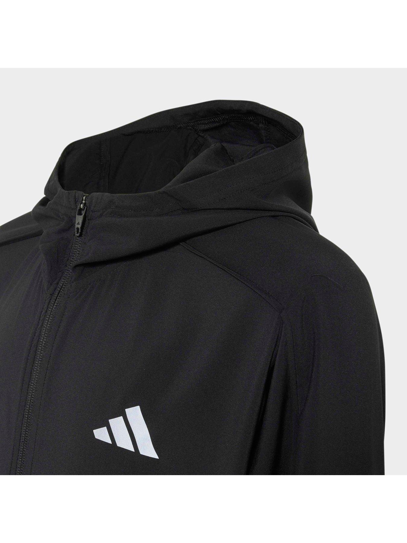 Image 3 of 5 of adidas Kids' Hooded CLIMACOOL Track Top - Black/Reflective Silver