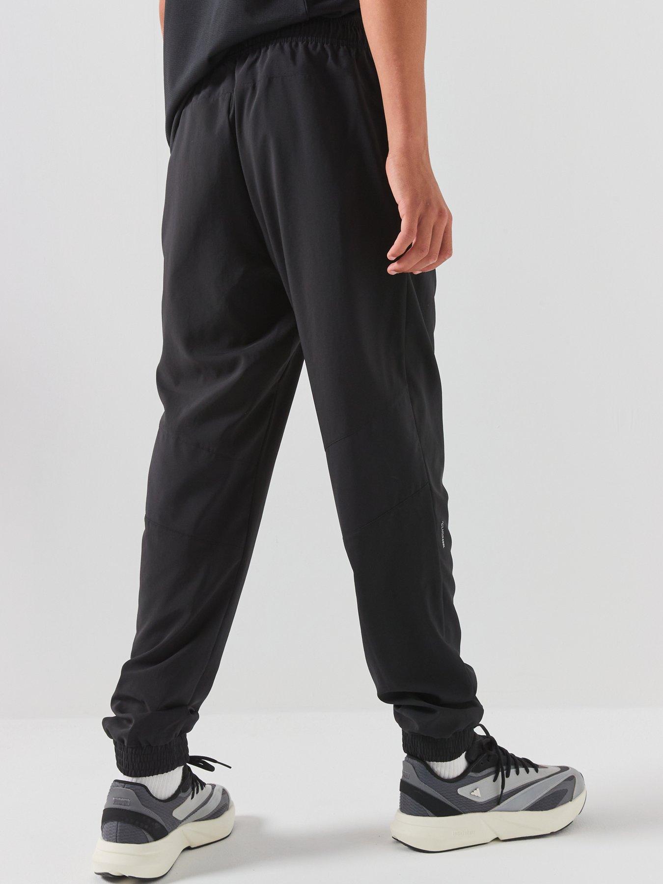Image 2 of 6 of adidas Junior Boys CLIMACOOL Track Pants with Zip Pockets - Black/Reflective Silver