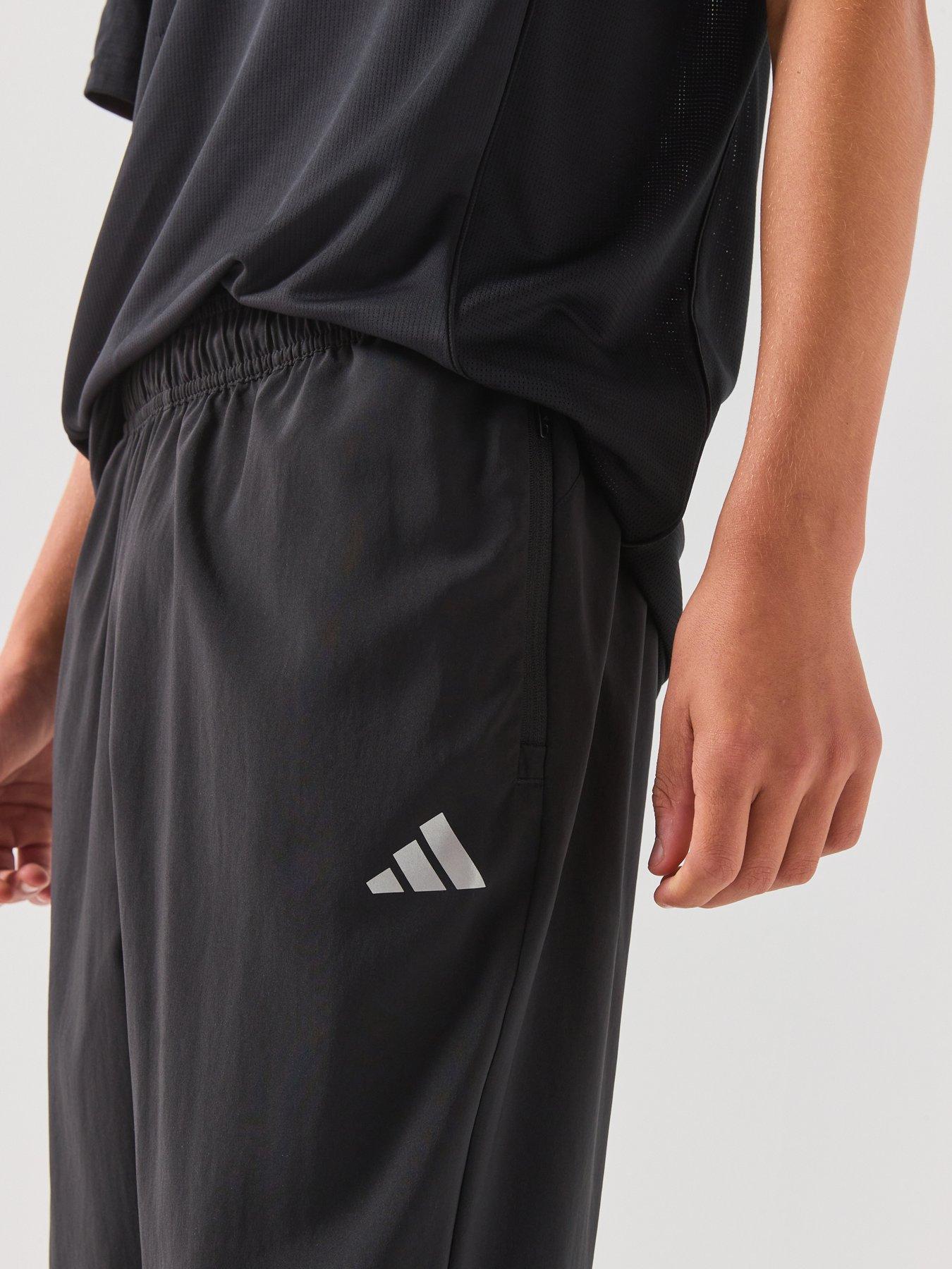 Image 6 of 6 of adidas Junior Boys CLIMACOOL Track Pants with Zip Pockets - Black/Reflective Silver