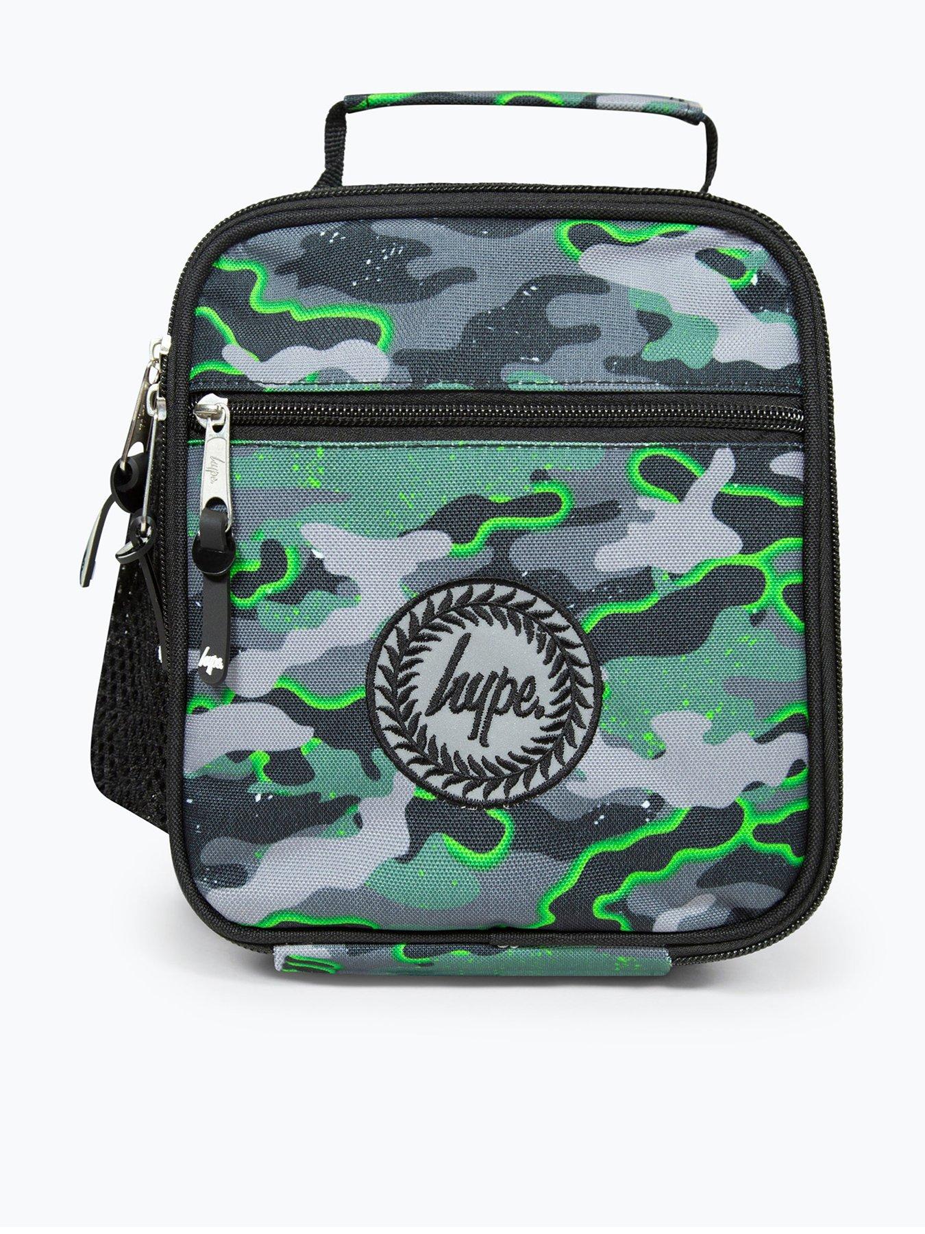Image 1 of 4 of Hype Unisex Glow Camo Lunch Box - Green
