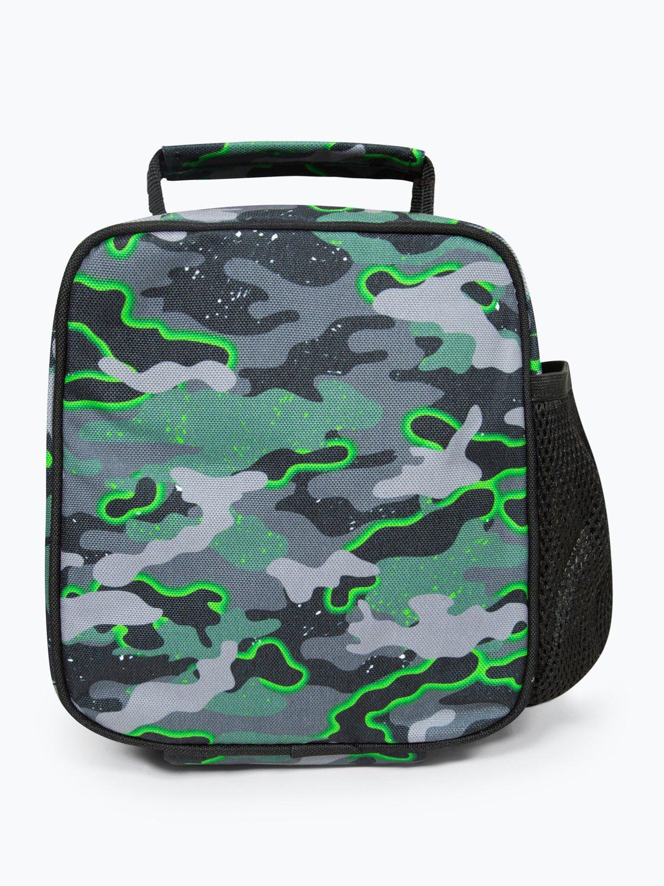 Image 2 of 4 of Hype Unisex Glow Camo Lunch Box - Green