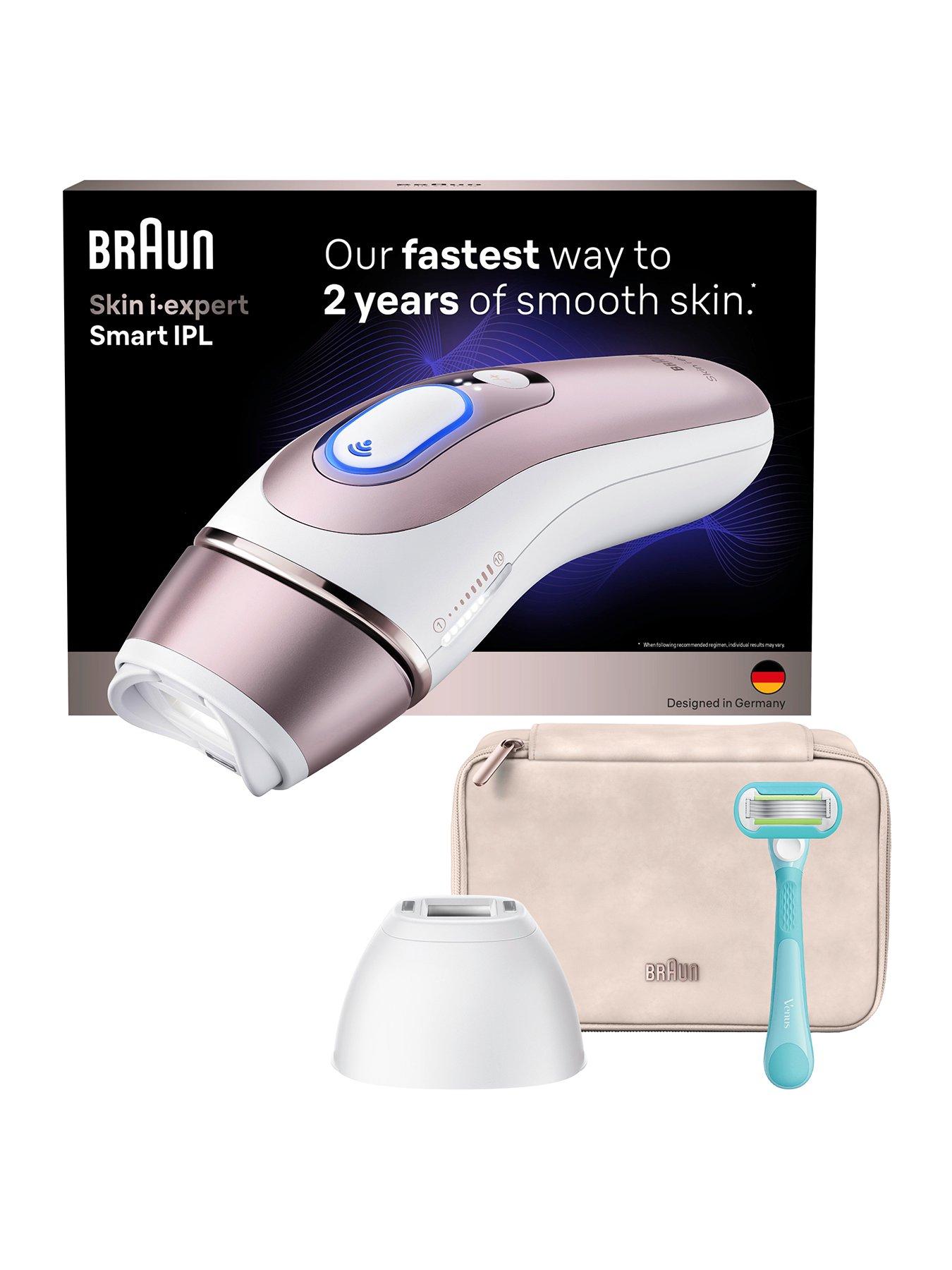 Braun Braun Smart IPL Skin iÂ·expert, At Home Hair Removal, With Free App, 2 Smart Heads, PL7211