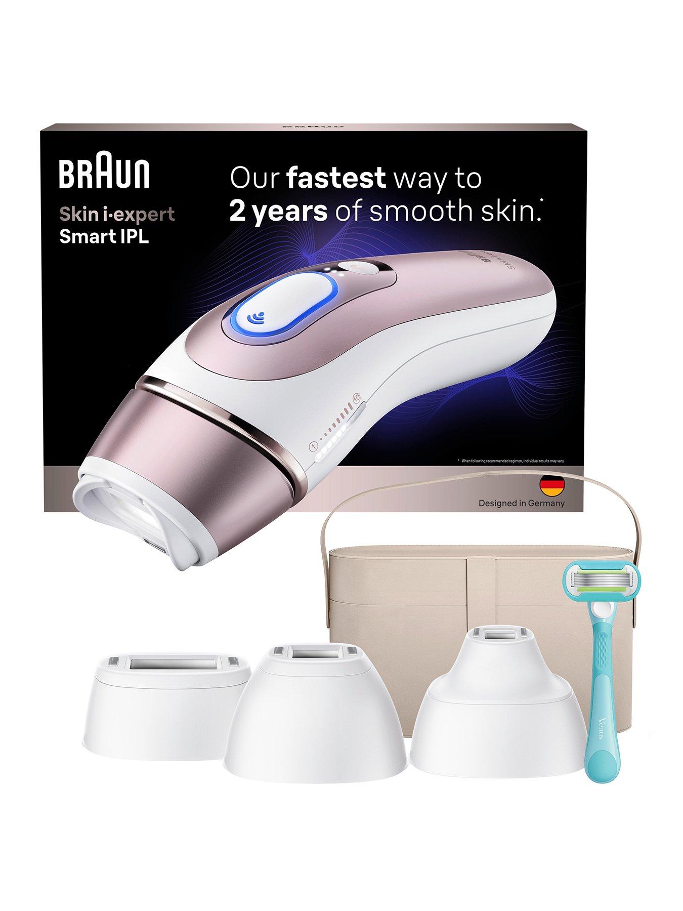 Braun Smart IPL Skin i-expert, At Home Hair Removal, With Free App, 4 Smart Heads, PL7441