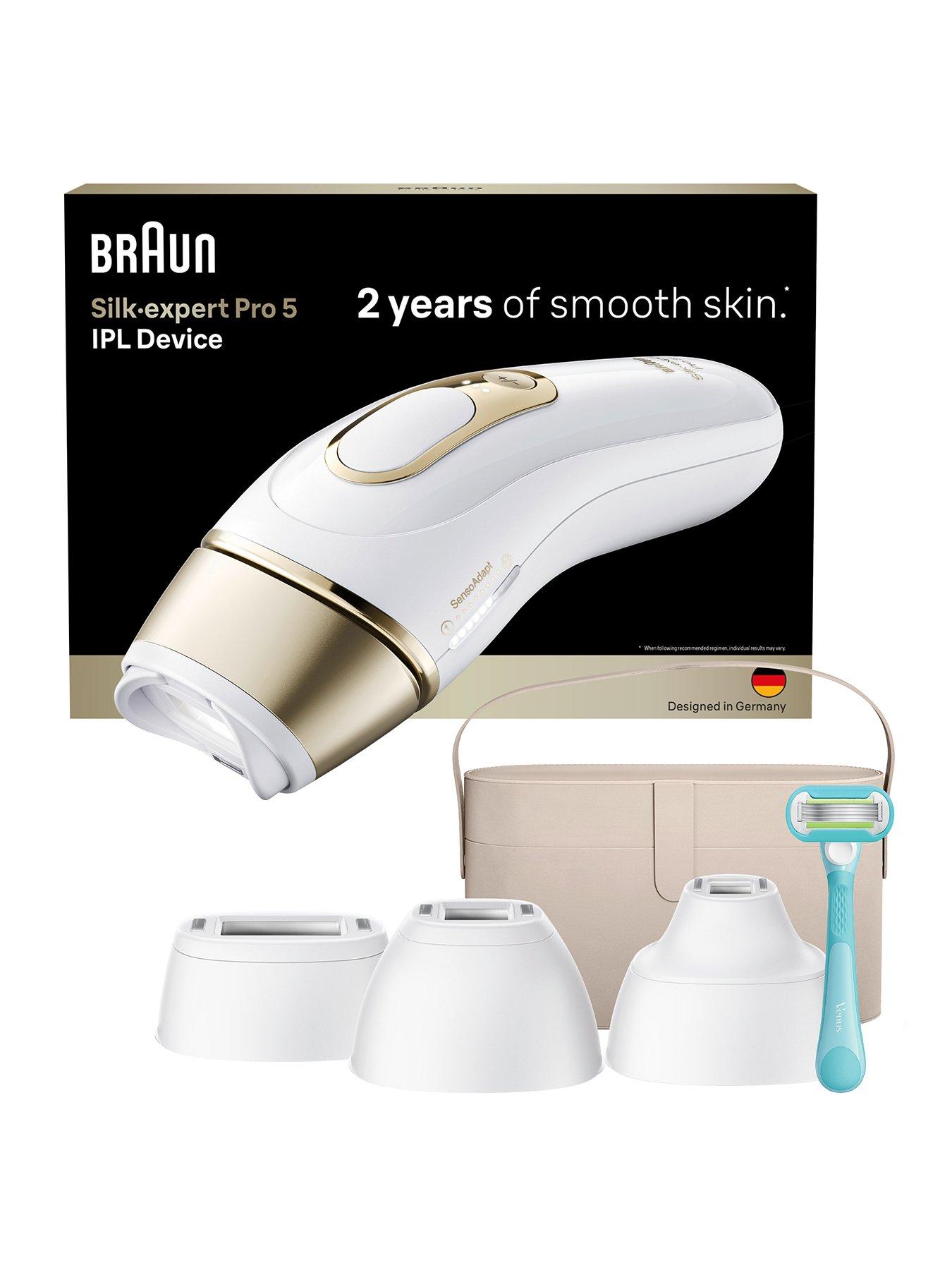 Braun Braun IPL SilkÂ·expert Pro 5, At Home Hair Removal, 4 Attachment Heads, PL5441