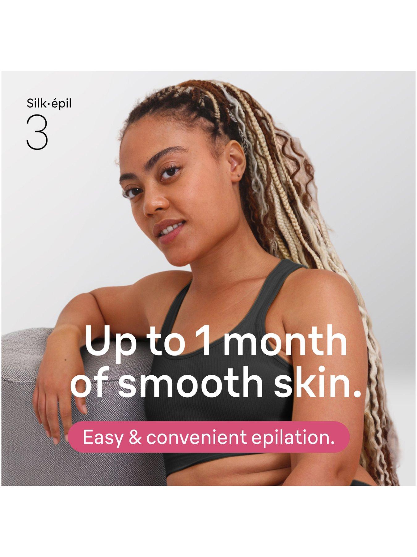 Image 2 of 6 of Braun Silk-epil 3, Corded Epilator, Lasting Smooth Skin, 3-000, Pink