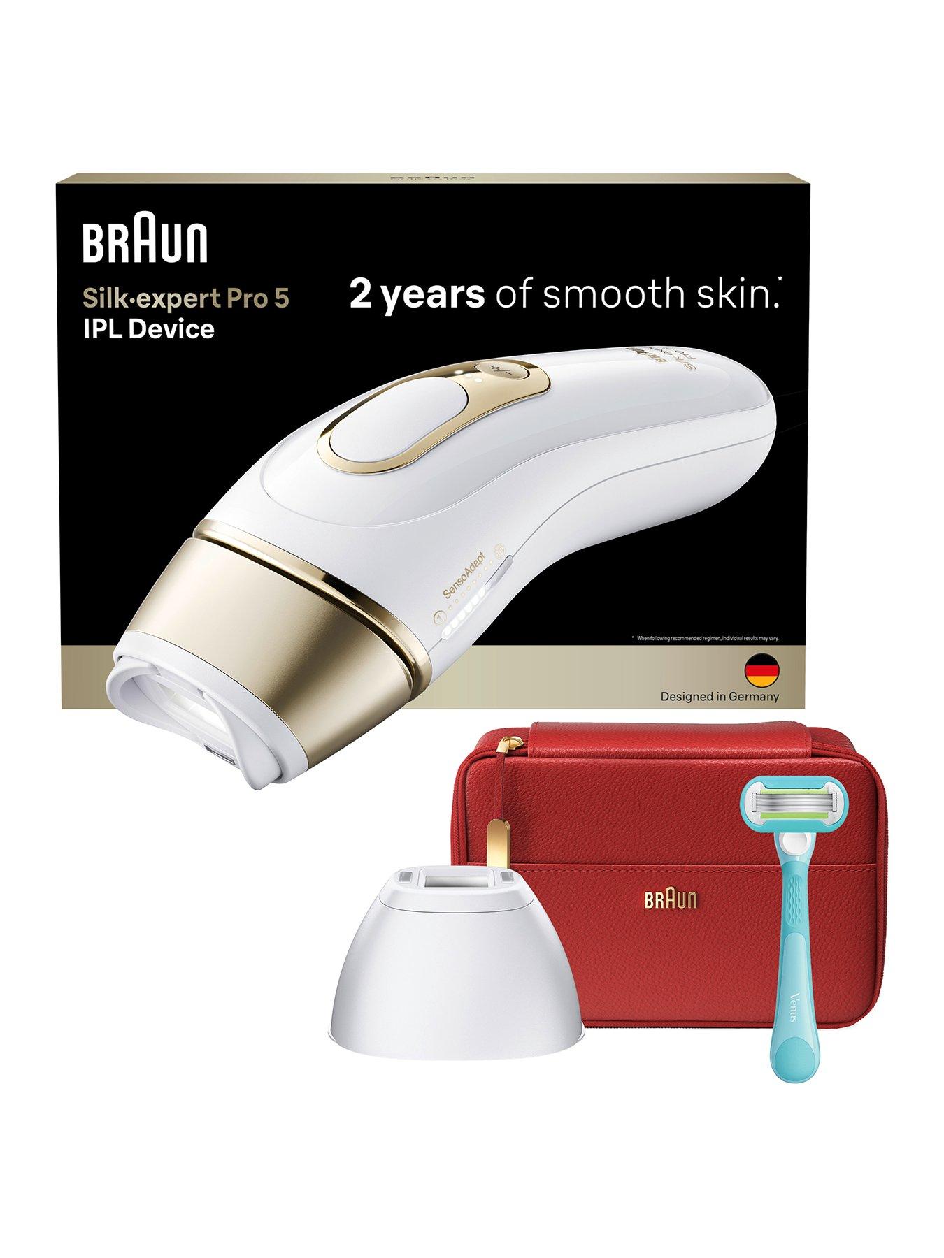 Braun Braun IPL SilkÂ·expert Pro 5, At Home Hair Removal, 2 Attachment Heads, PL5221
