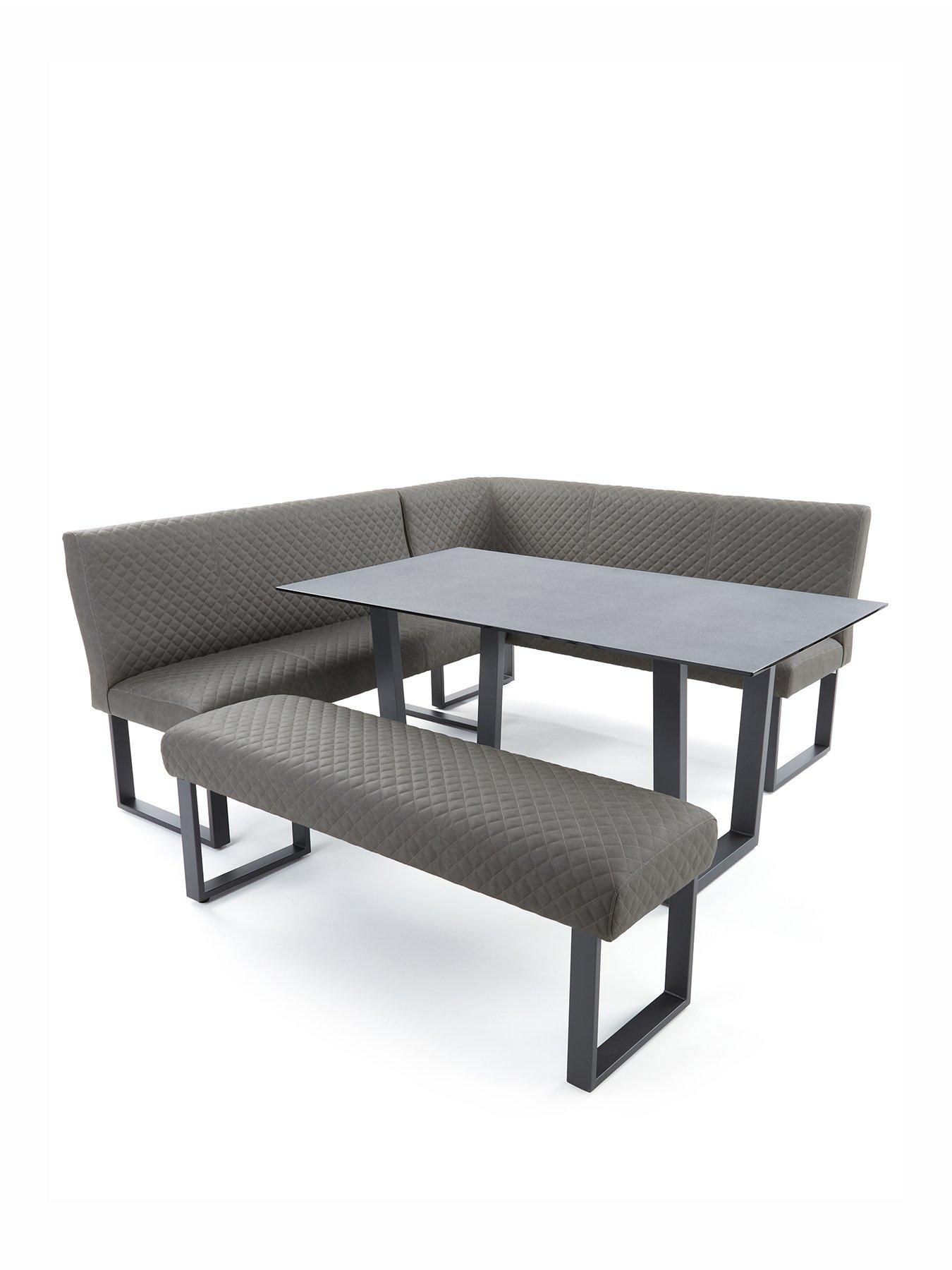 Image 2 of 5 of The Very Collection Hudson 160&nbsp;cm Ceramic Top&nbsp;Dining&nbsp;Table &amp; Bench Corner&nbsp;Dining Set - FSC&reg; Certified