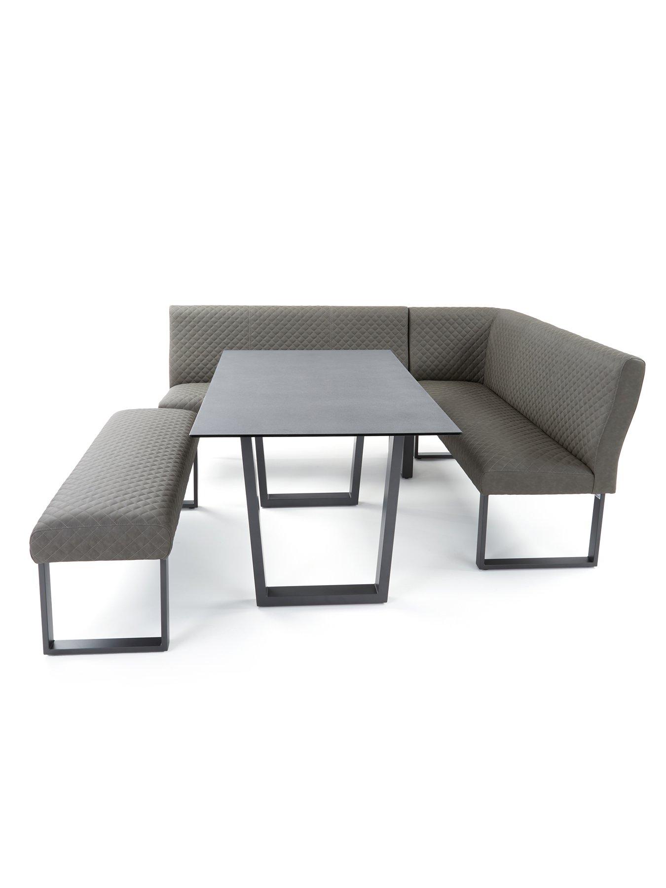 Image 3 of 5 of The Very Collection Hudson 160&nbsp;cm Ceramic Top&nbsp;Dining&nbsp;Table &amp; Bench Corner&nbsp;Dining Set - FSC&reg; Certified