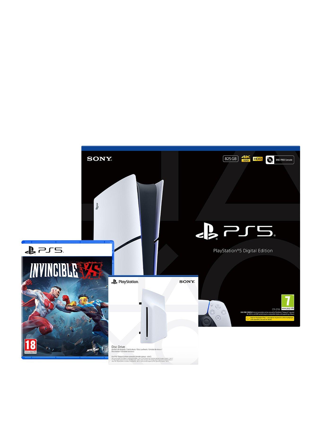 Playstation PlayStation®5 Digital Edition – 825GB with Invincible VS  &  Disc Drive