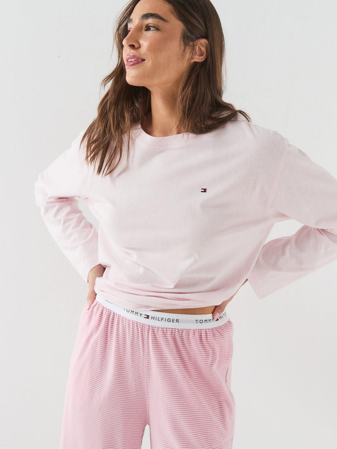 Image 5 of 6 of Tommy Hilfiger Essential Jersey Long Sleeve Pyjama Set - Pink