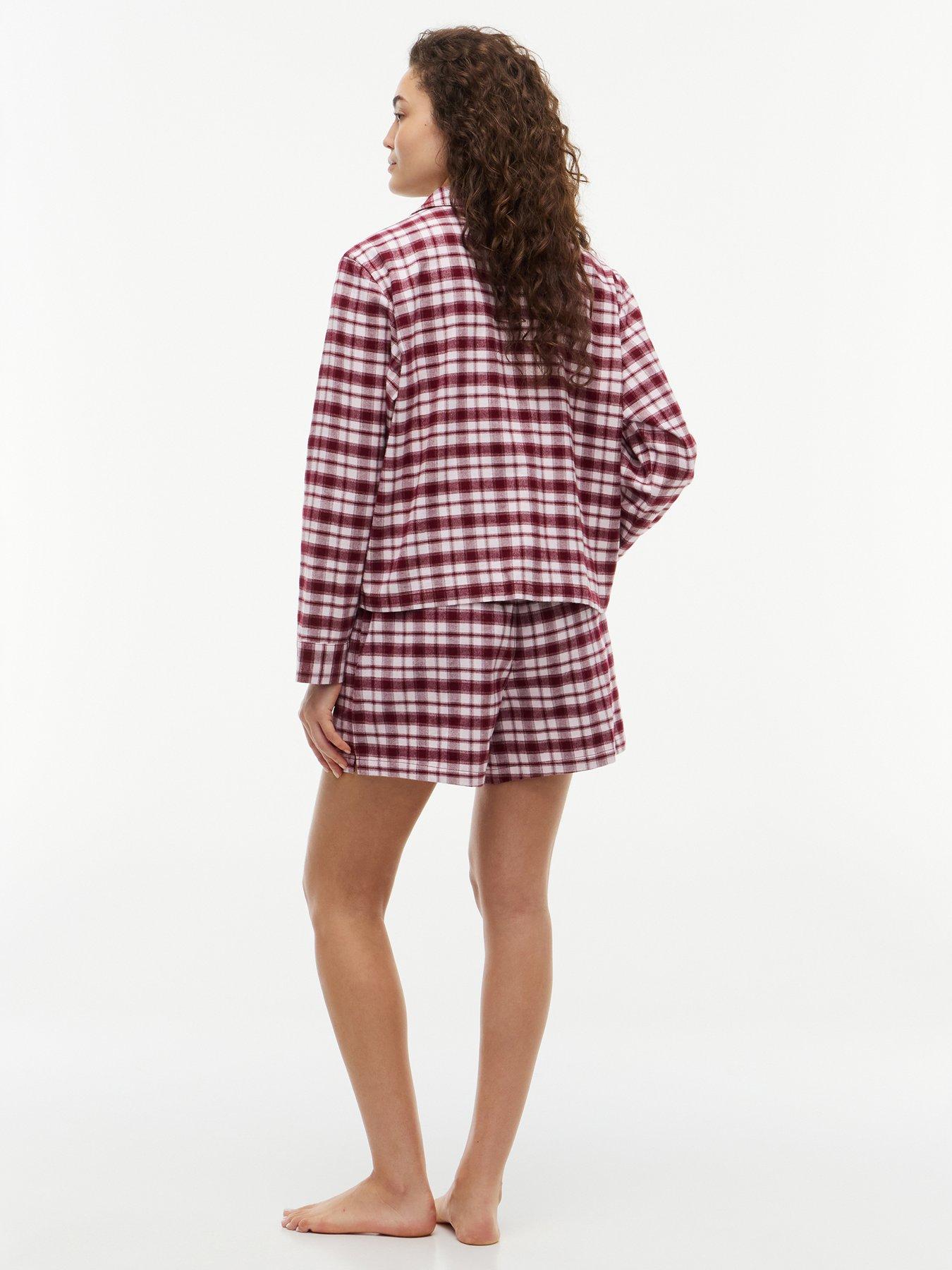 Image 2 of 6 of Tommy Hilfiger Heritage Flannel Pyjama Set And Eye Mask Gift Box - Pink