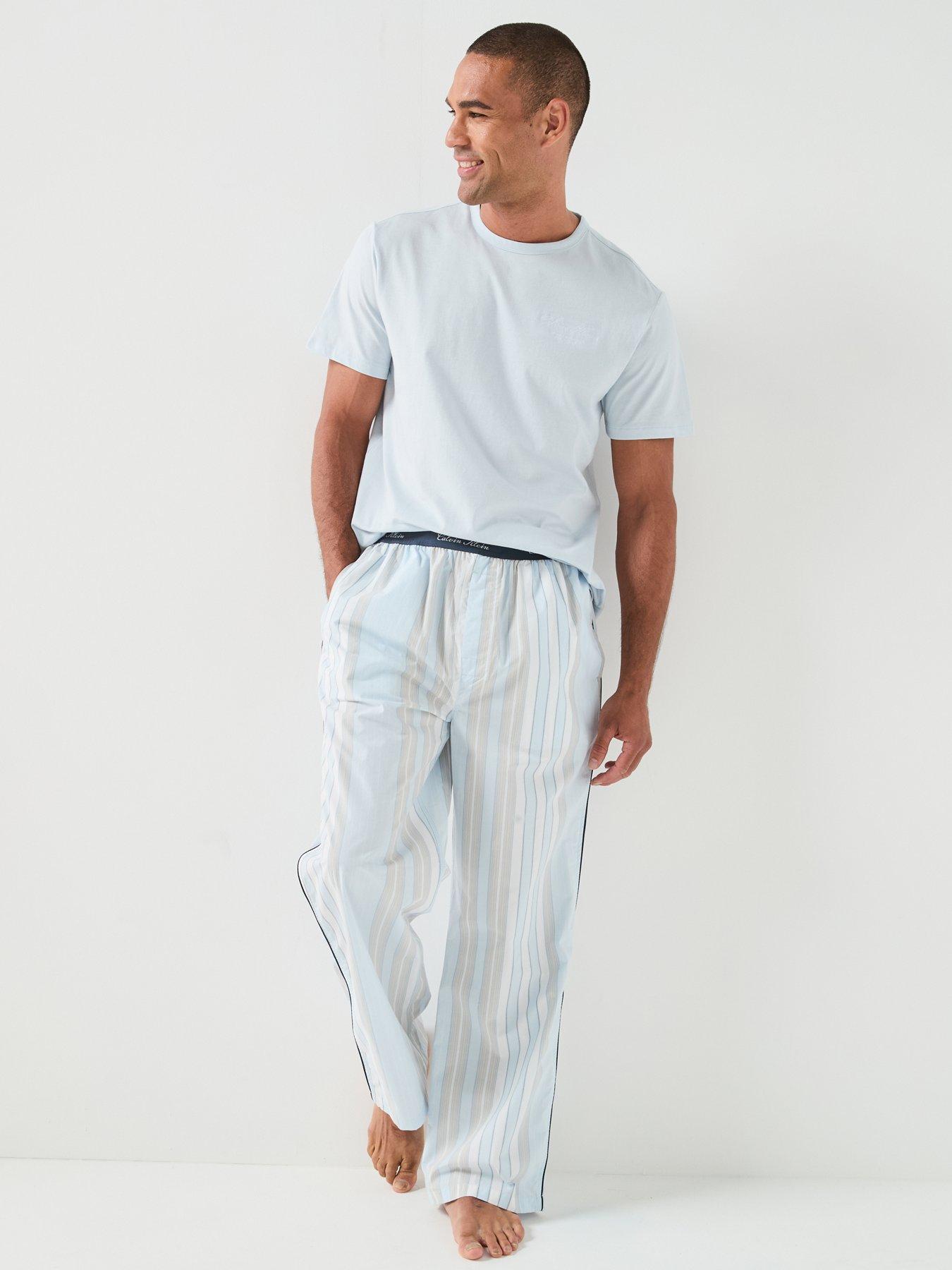 Image 5 of 5 of Calvin Klein Script Short Sleeve Crew Neck T-Shirt - Blue