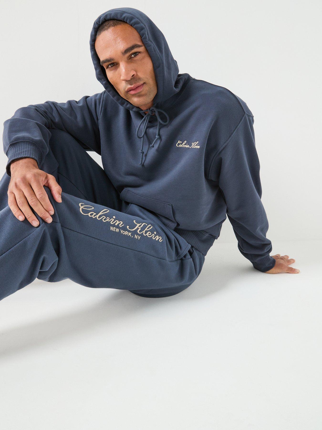 Image 4 of 6 of Calvin Klein Script Tracksuits - Blue
