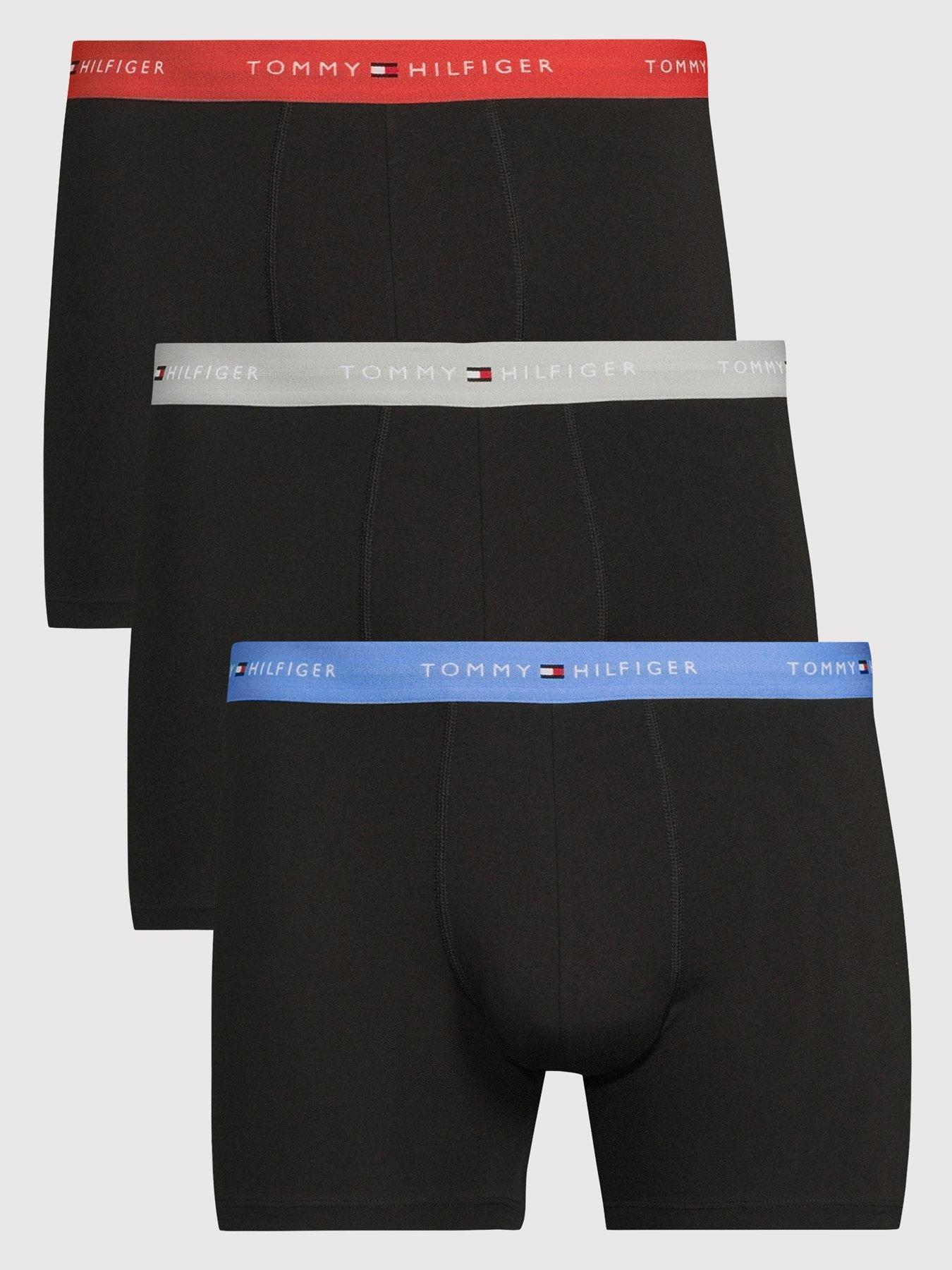 Tommy Hilfiger 3 Pack Boxer Briefs, Black, Size Xl, Men