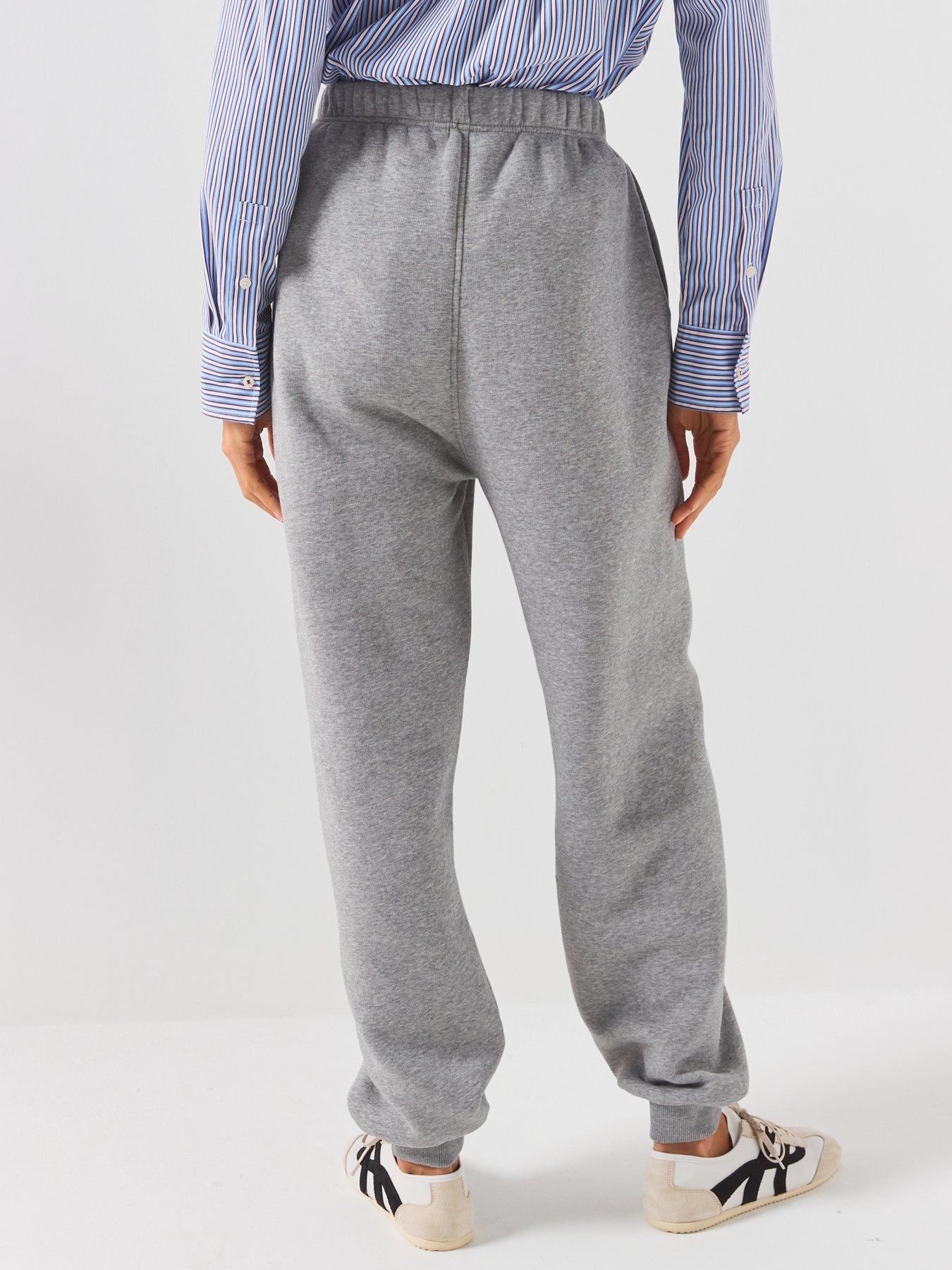 Image 2 of 6 of Tommy Hilfiger Flock Varsity Logo Cuffed Joggers - Grey