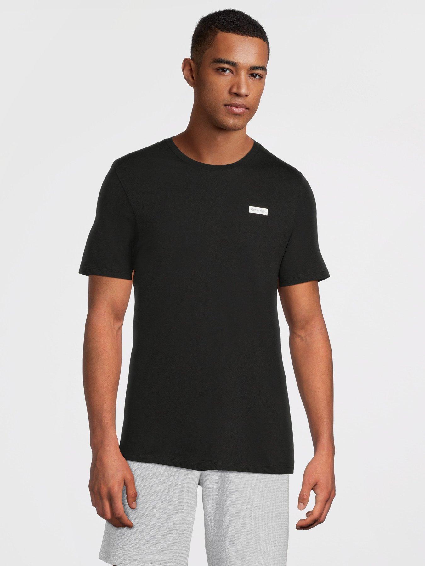 Image 2 of 6 of Calvin Klein Short Sleeve 3 Pack Crew T-Shirt - Black