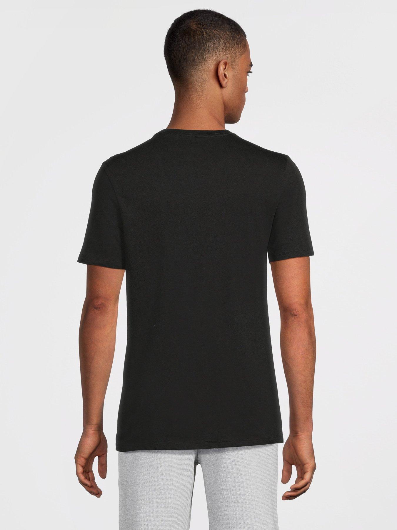 Image 3 of 6 of Calvin Klein Short Sleeve 3 Pack Crew T-Shirt - Black