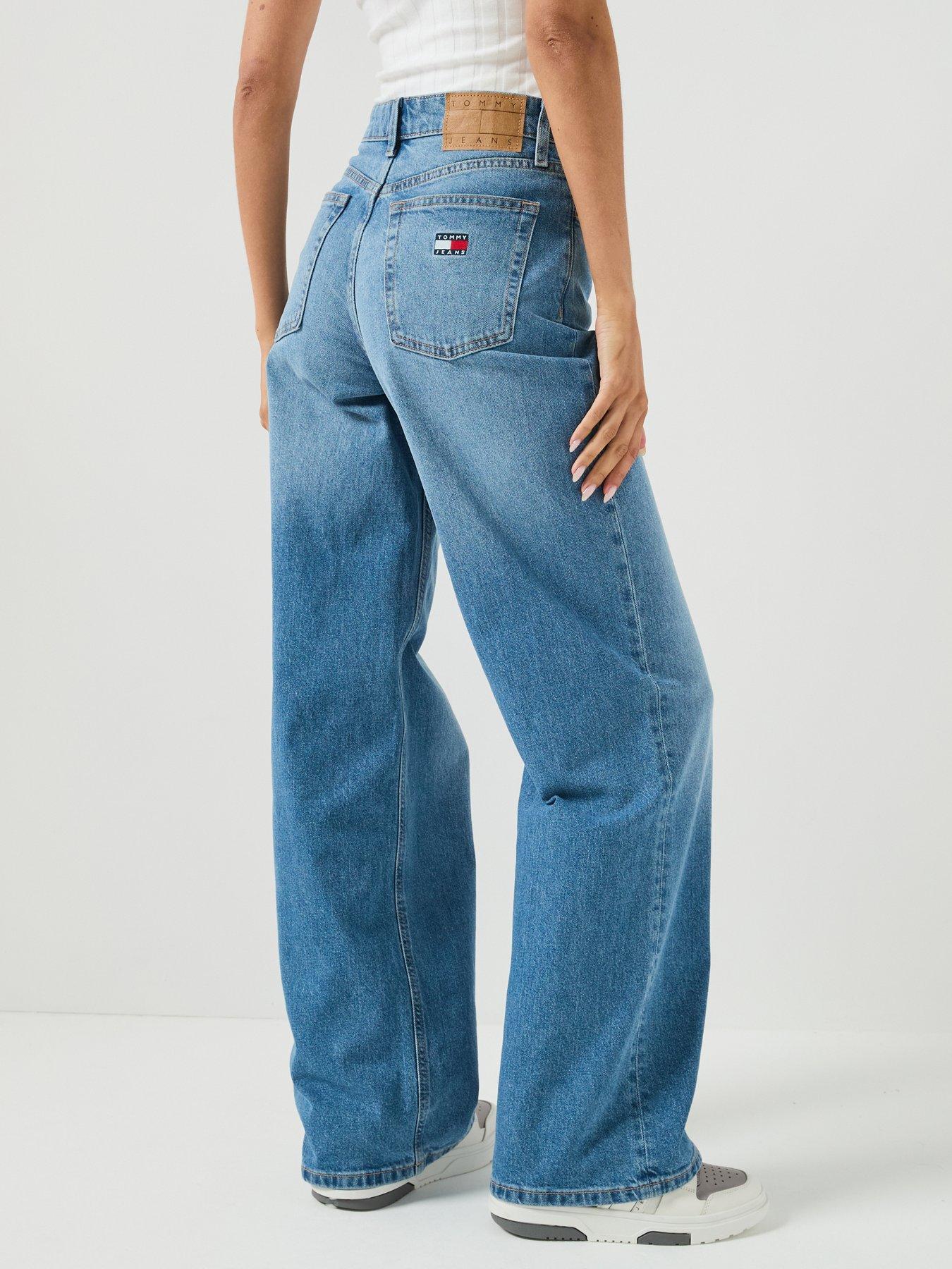 Image 2 of 5 of Tommy Jeans Women's High Rise Wide Leg Jeans - Light Blue