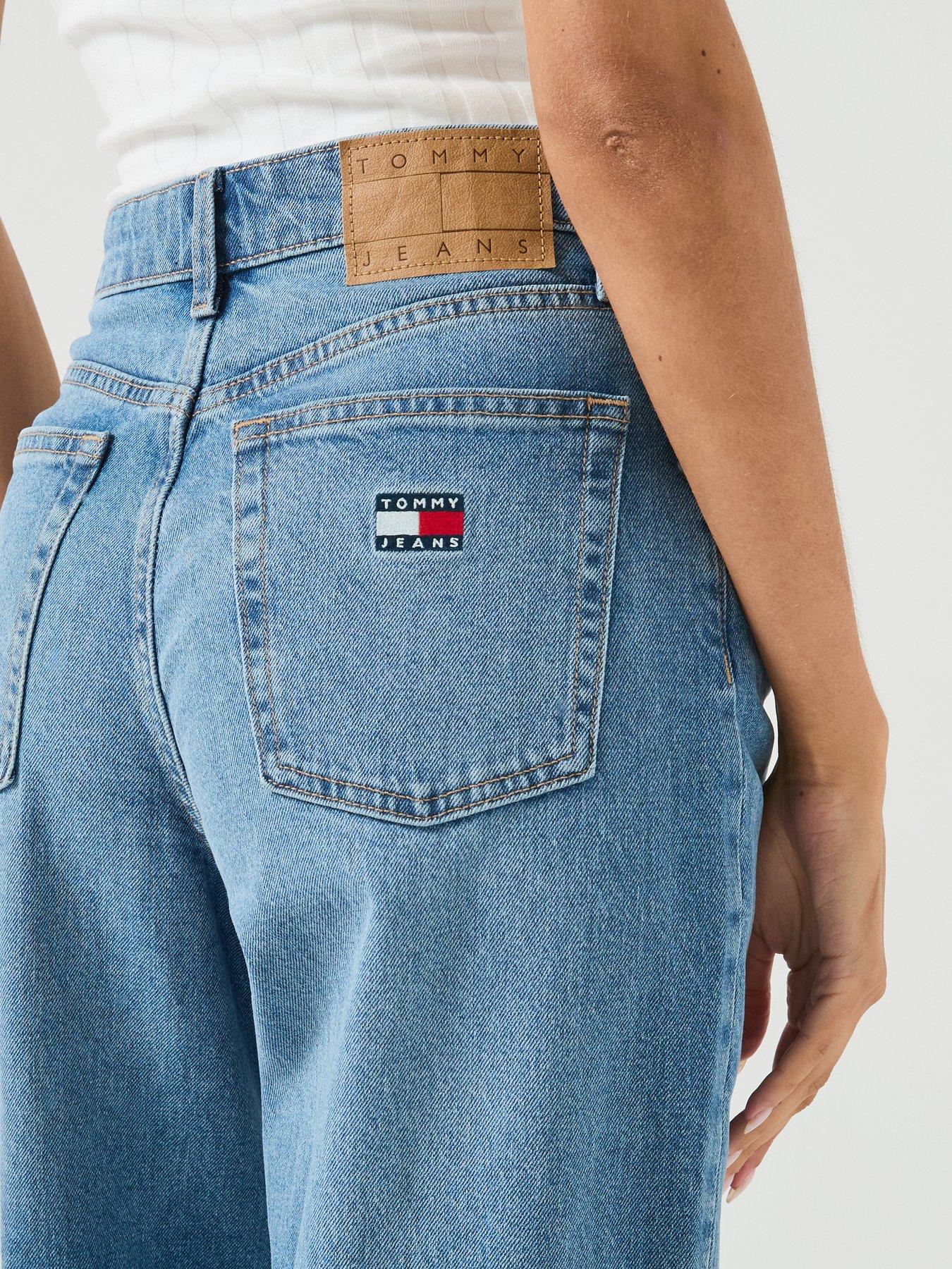 Image 4 of 5 of Tommy Jeans Women's High Rise Wide Leg Jeans - Light Blue