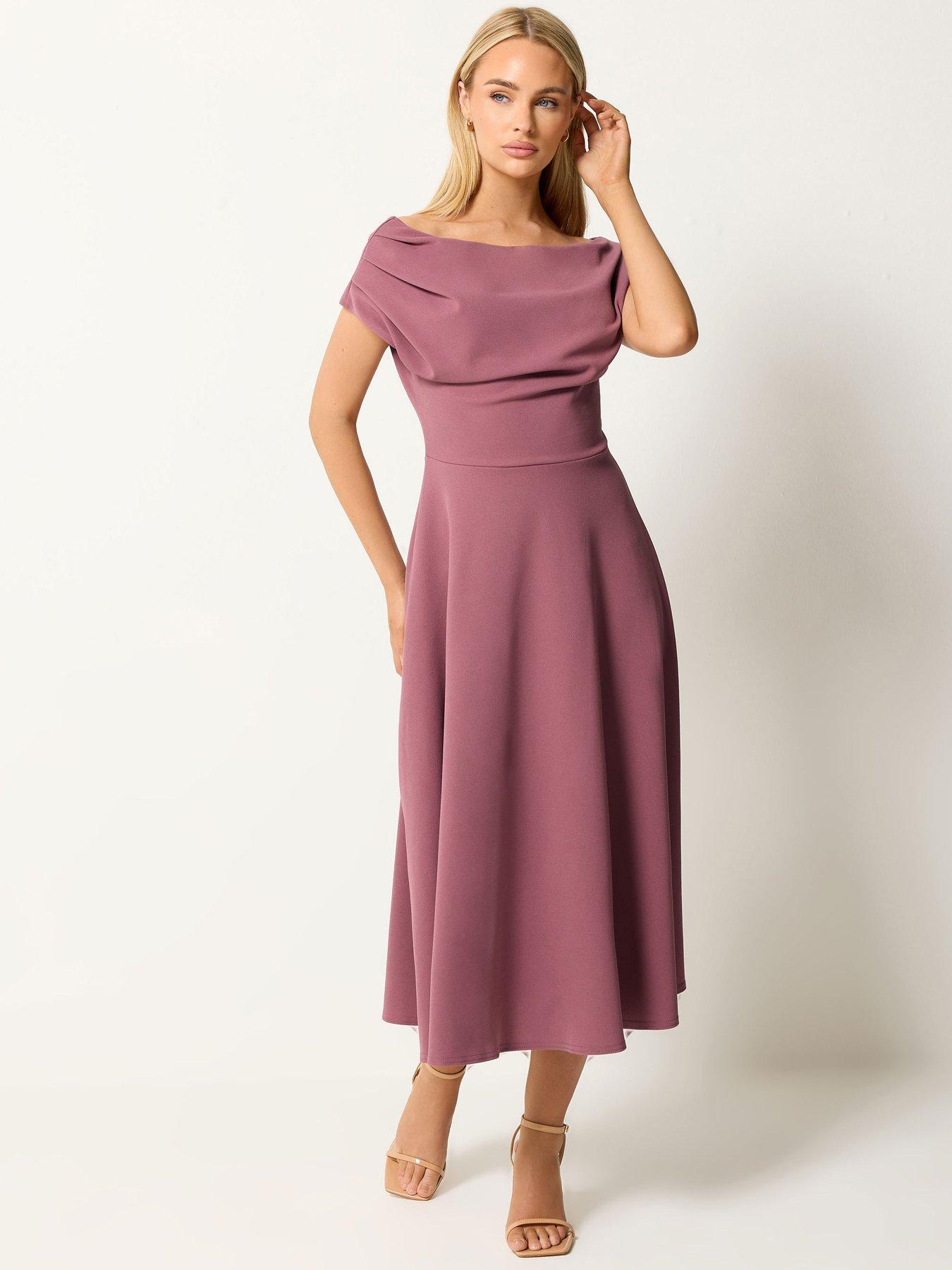 Star by Julien Macdonald Off Shoulder Fit & Flare Dress