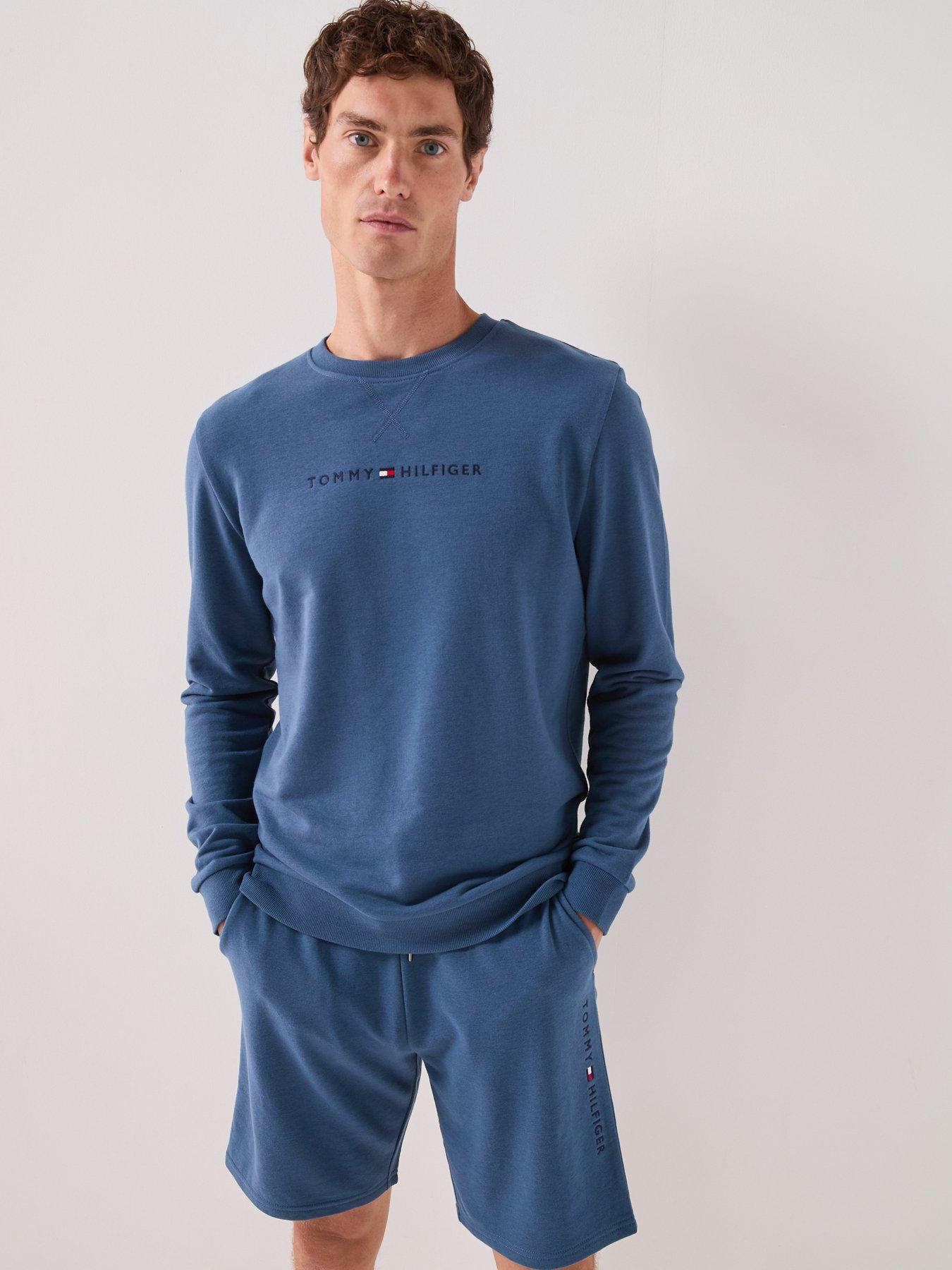 Tommy Hilfiger Track Loungewear Top, Blue, Size L, Men