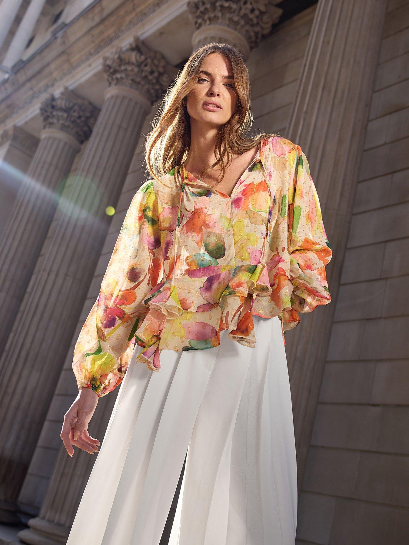 Star by Julien Macdonald Frill Hem Blouse