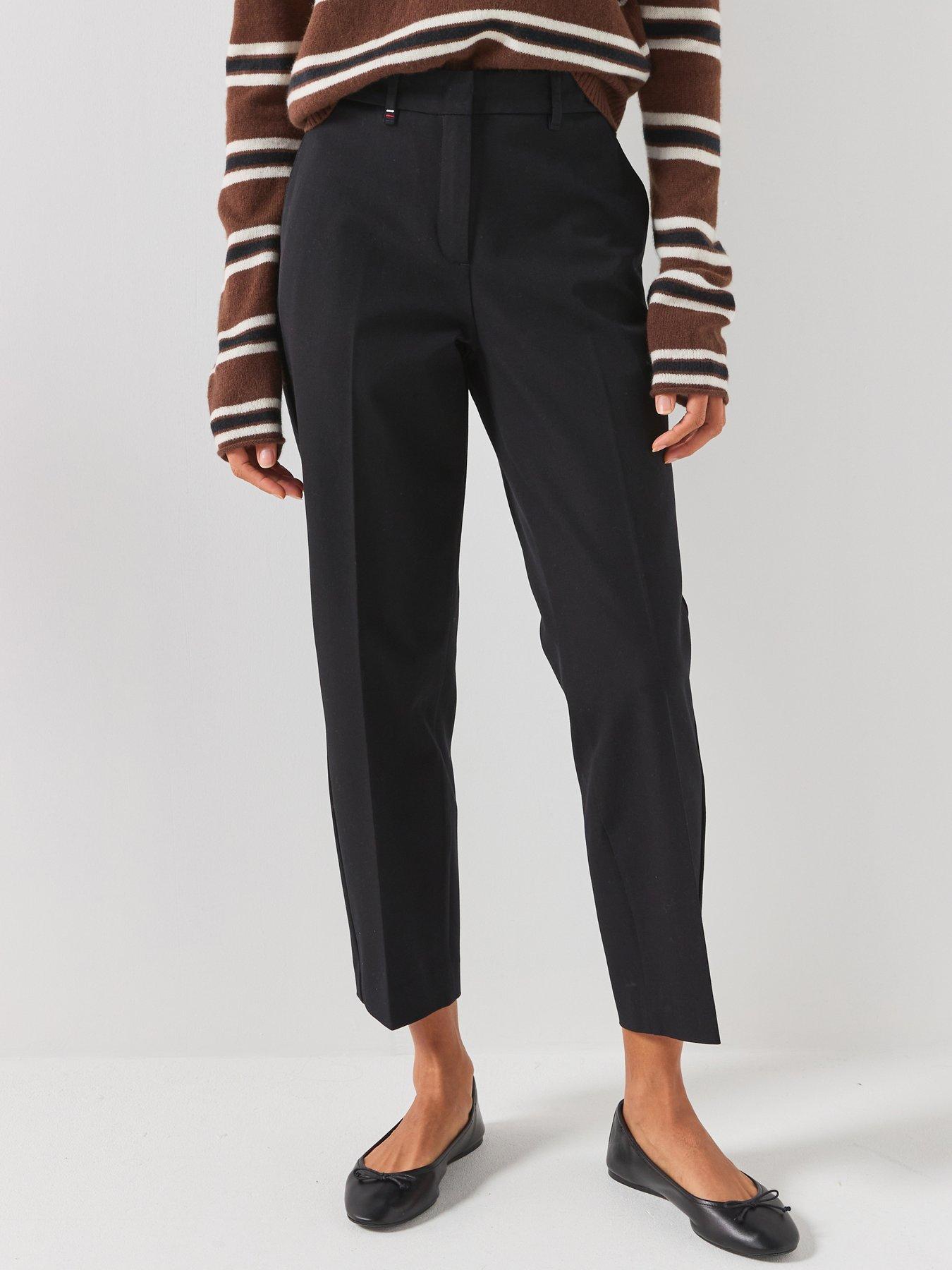 Image 1 of 6 of Tommy Hilfiger Gabardine Slim Straight - Black