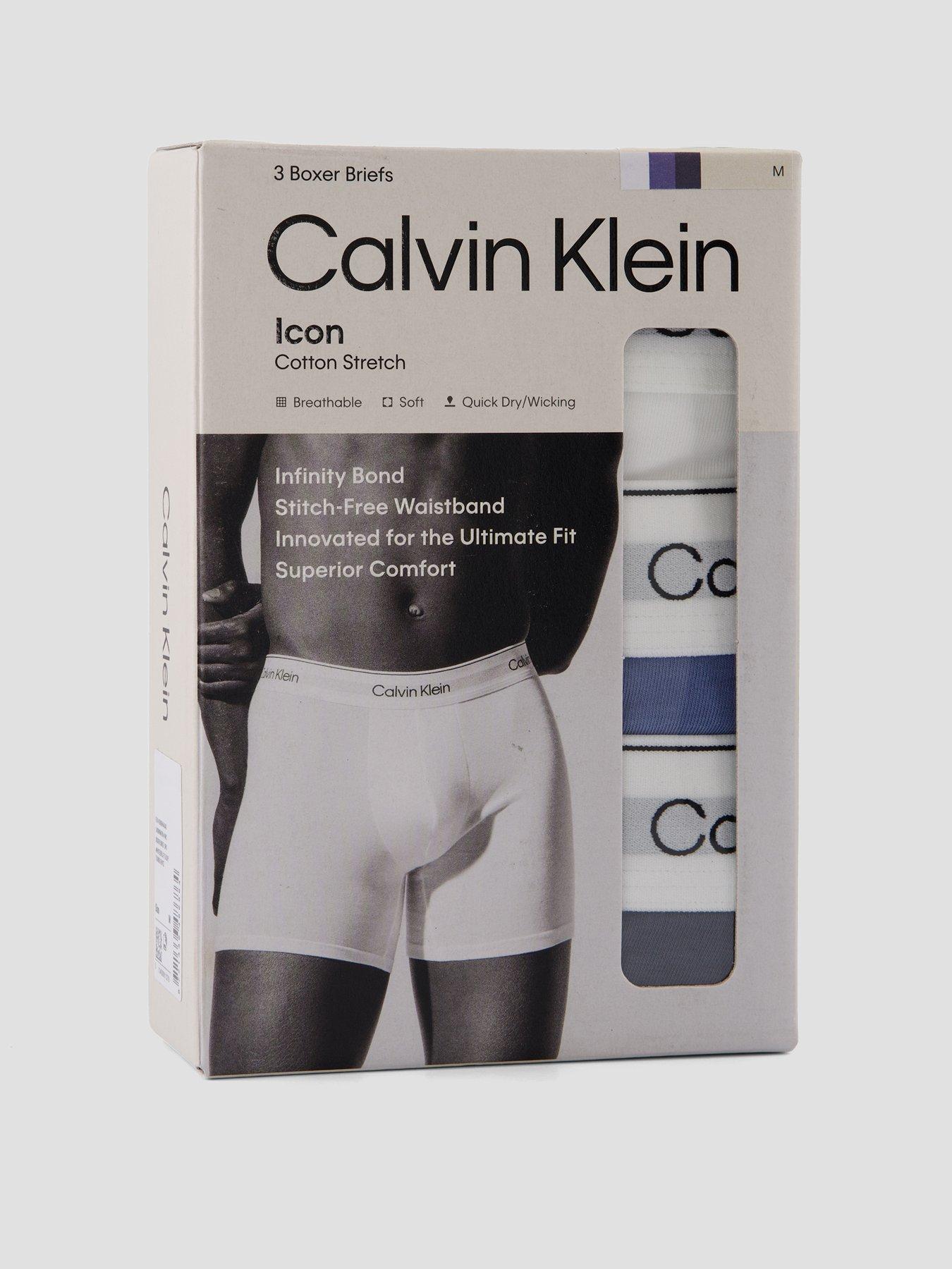 Image 4 of 4 of Calvin Klein 3 Pack Boxer Briefs - Assorted