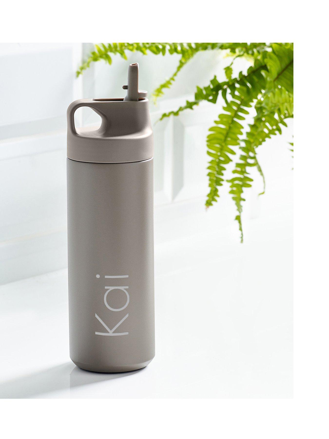 Image 1 of 2 of Love Abode Personalised Straw Personalised Insulated Water Bottle: Stainless Steel Flask with Straw, 500ml