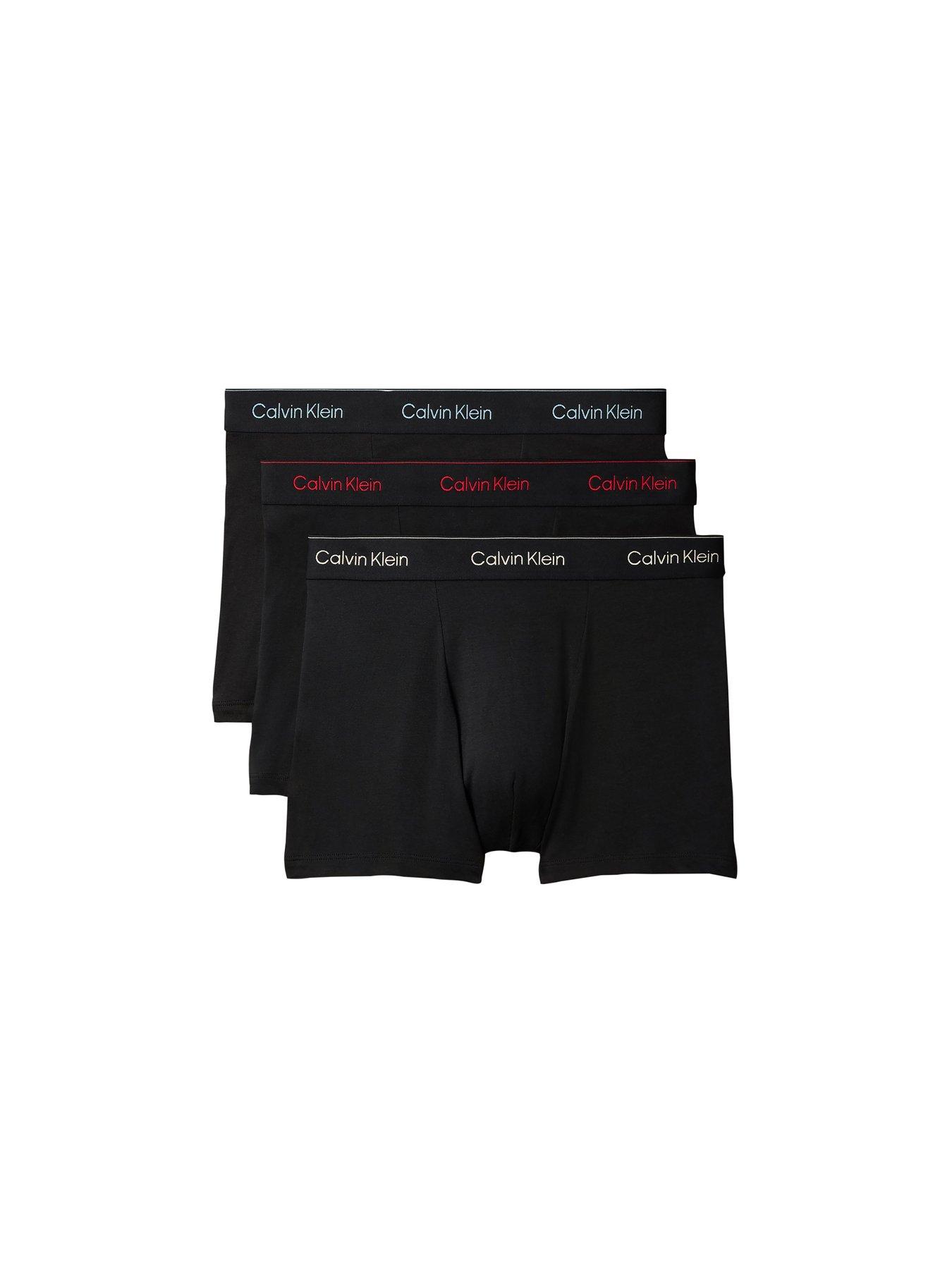 Calvin Klein Calvin Klein 3 Pack Relaxed Fit Trunks - Black