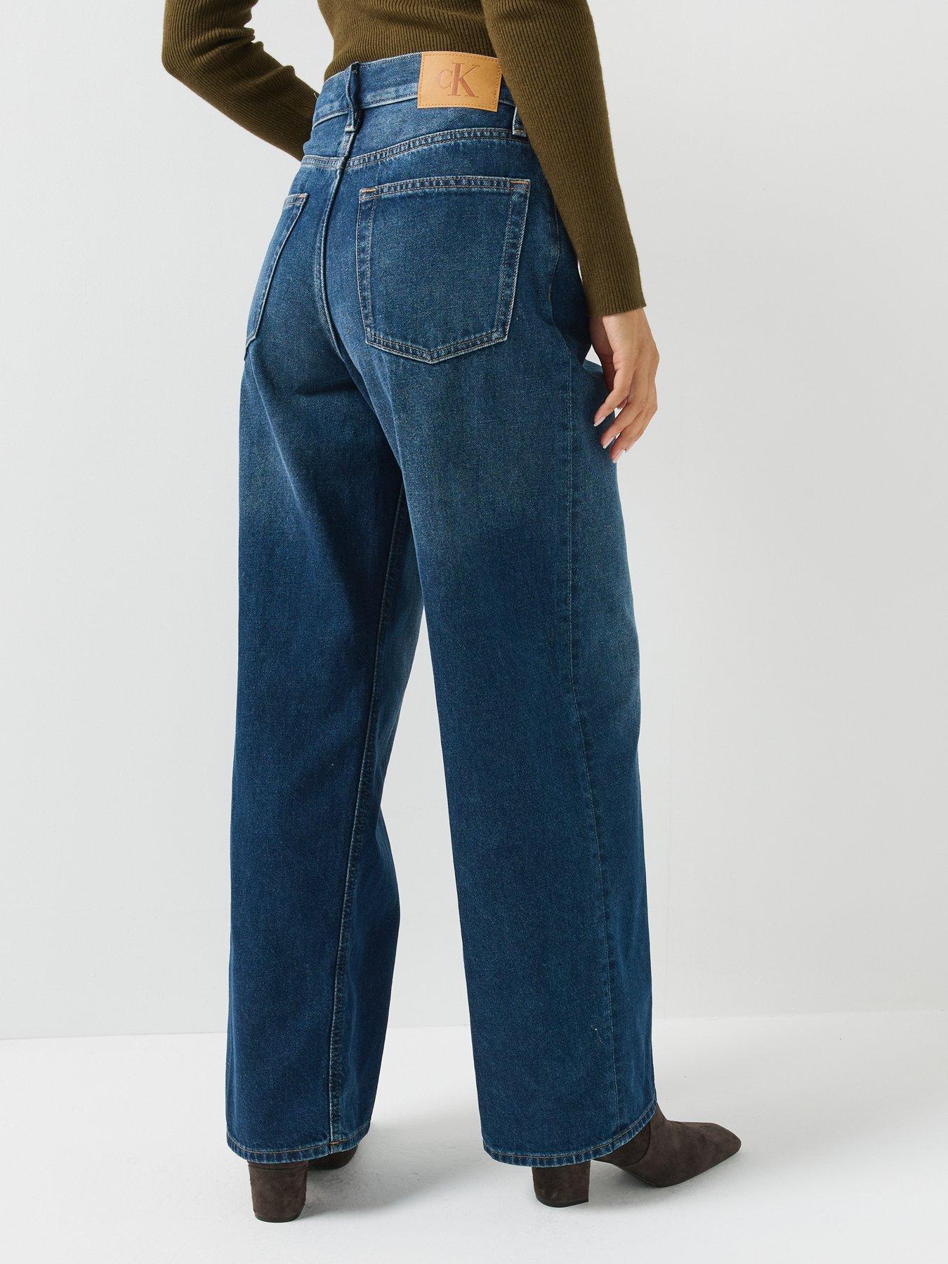Image 2 of 4 of Calvin Klein Jeans Jeans Low Rise Baggy Jeans - Blue Rush