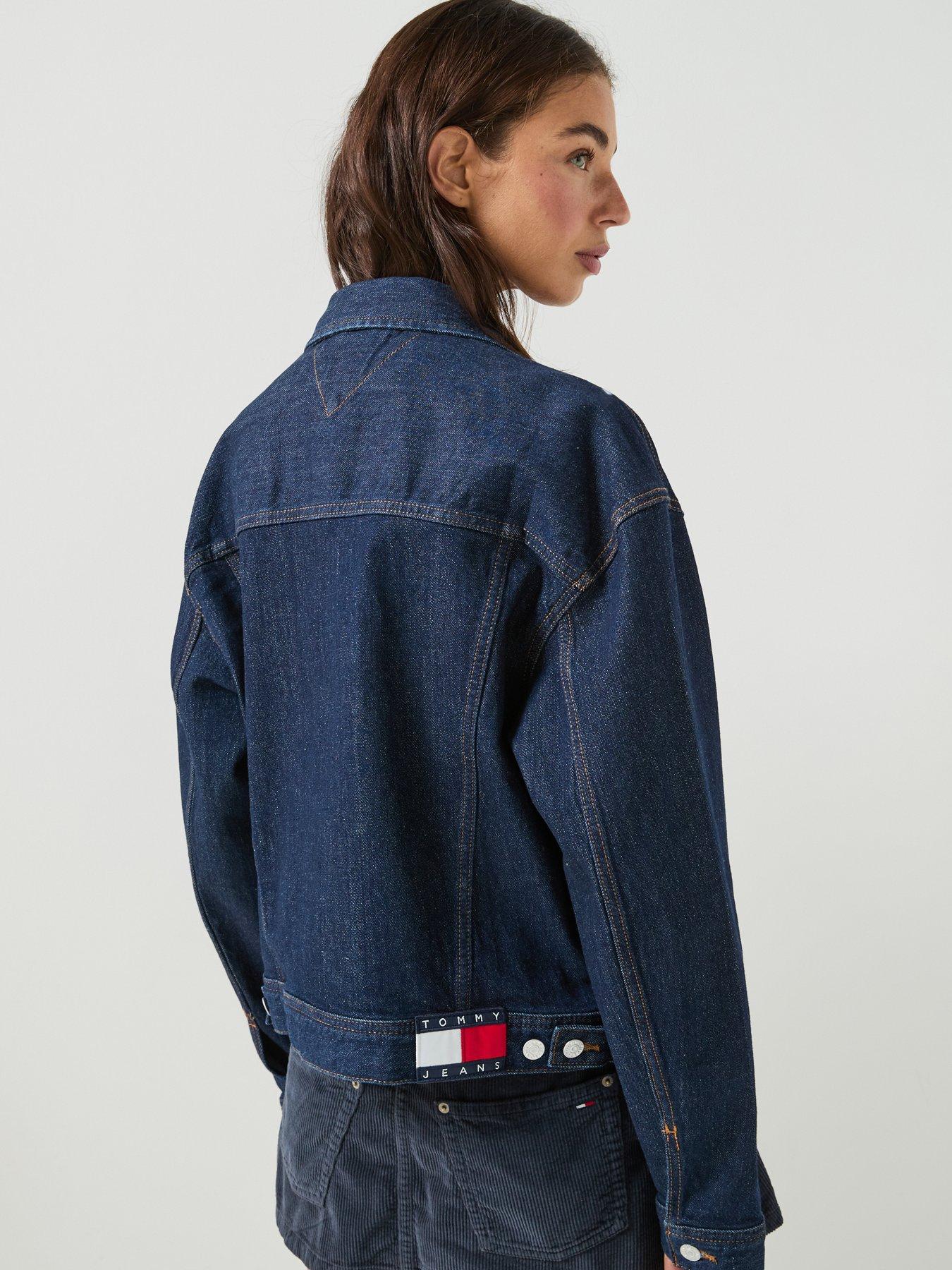 Image 2 of 6 of Tommy Jeans Slim Denim Trucker Jacket - Denim Dark