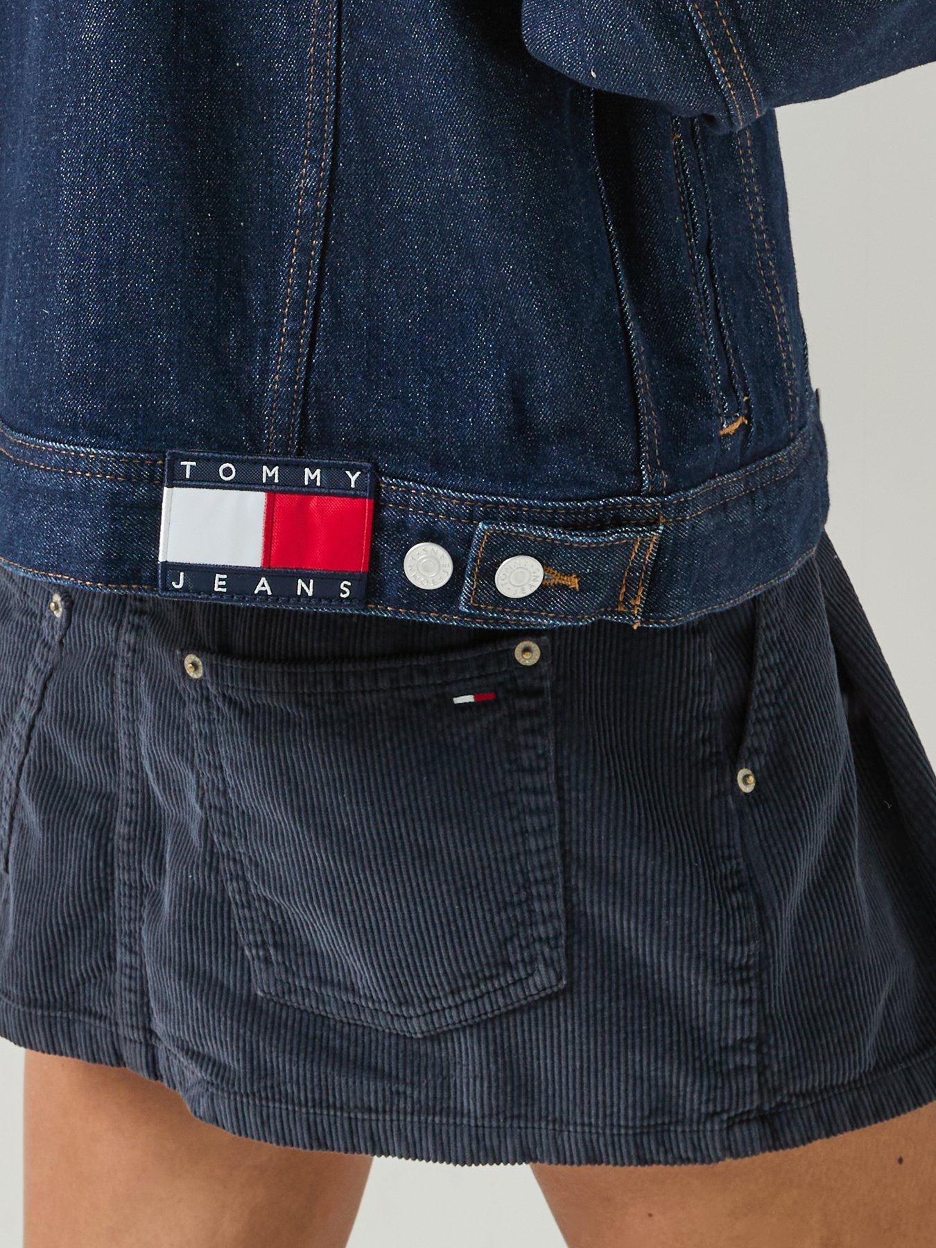 Image 4 of 6 of Tommy Jeans Slim Denim Trucker Jacket - Denim Dark
